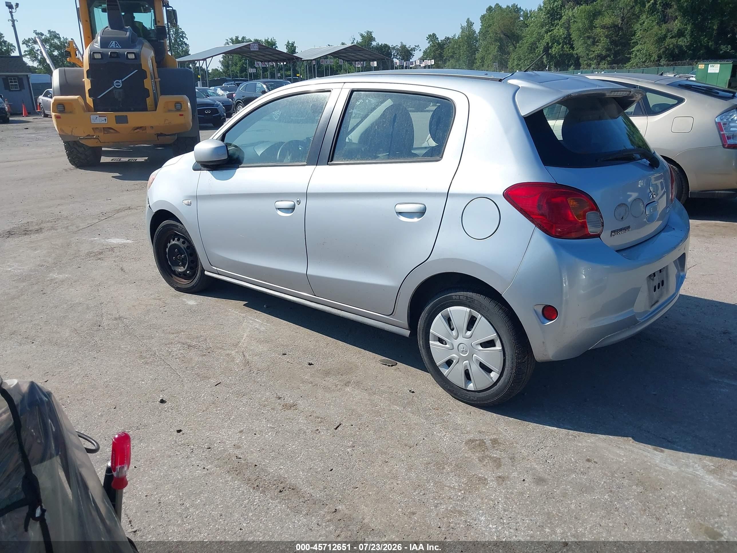 2015 Mitsubishi Mirage De Silver vin: ML32A3HJ1FH059060