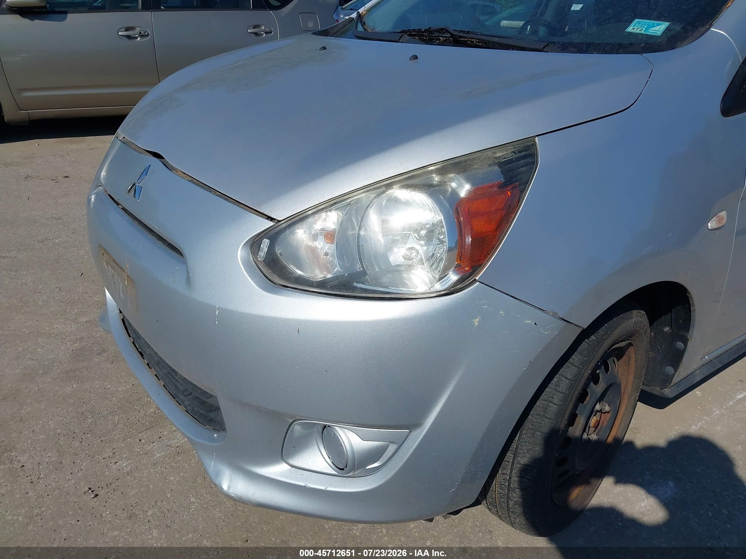 2015 Mitsubishi Mirage De Silver vin: ML32A3HJ1FH059060