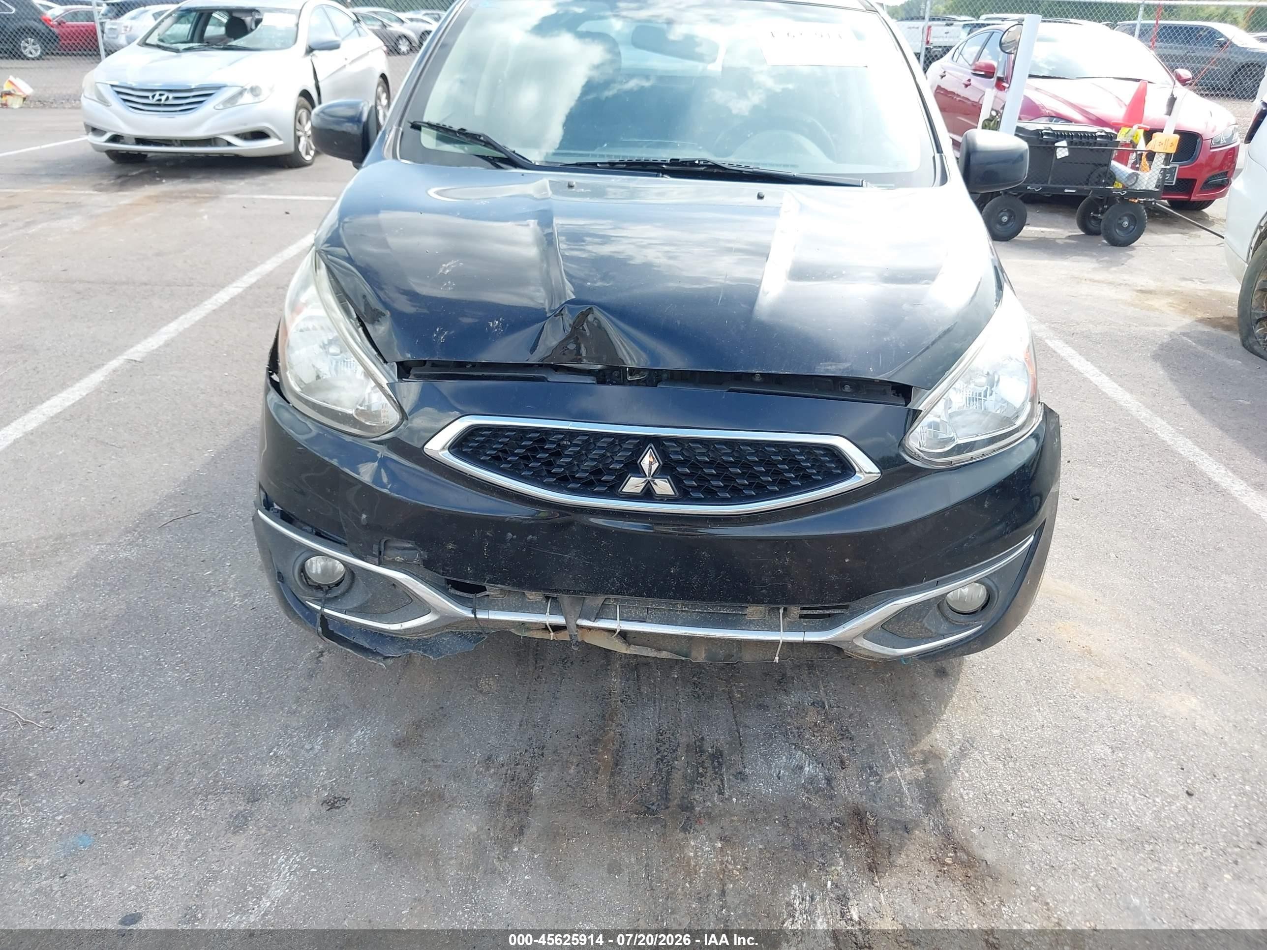 2018 Mitsubishi Mirage Es Black vin: ML32A3HJ1JH002690