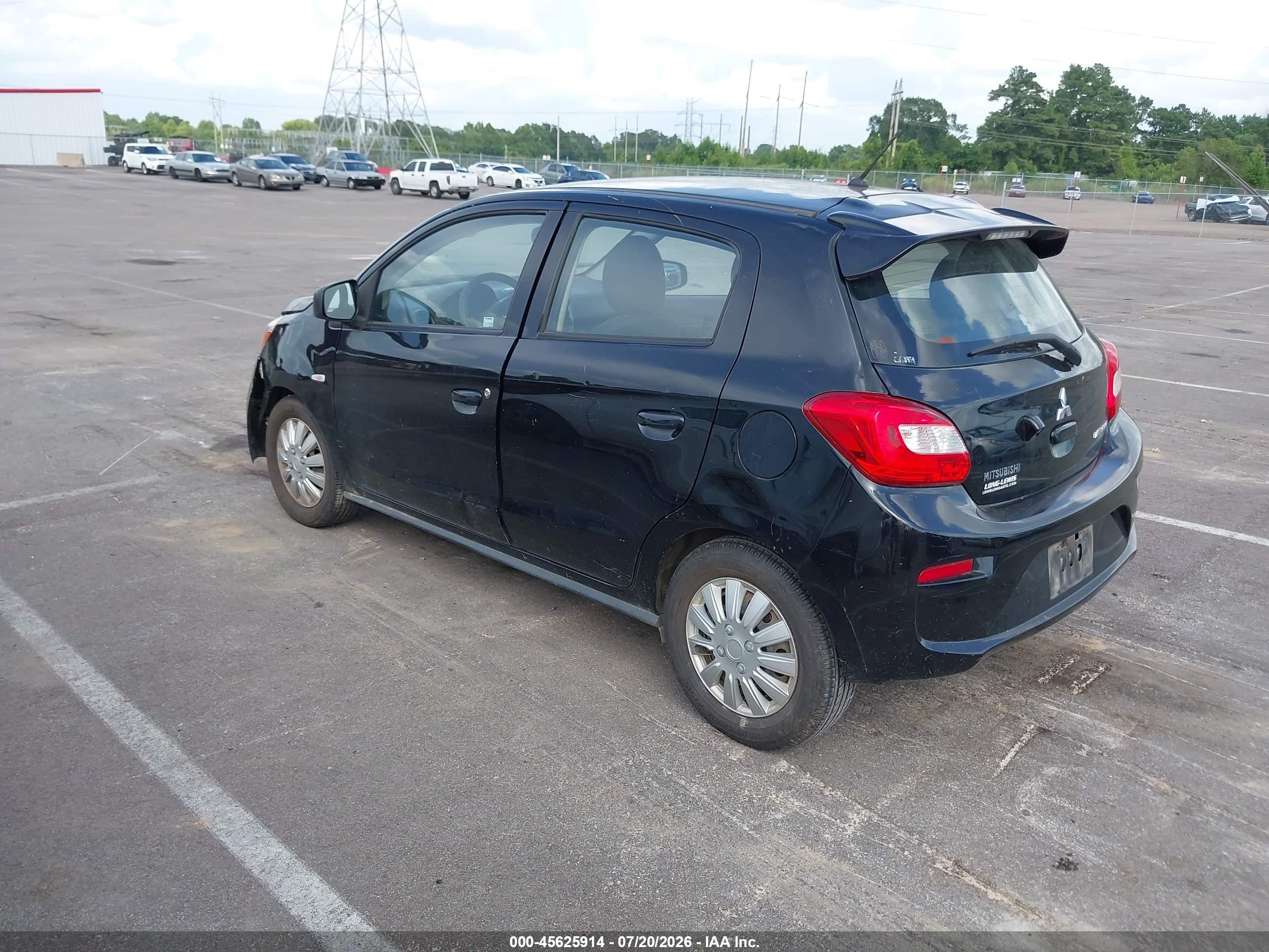 2018 Mitsubishi Mirage Es Black vin: ML32A3HJ1JH002690