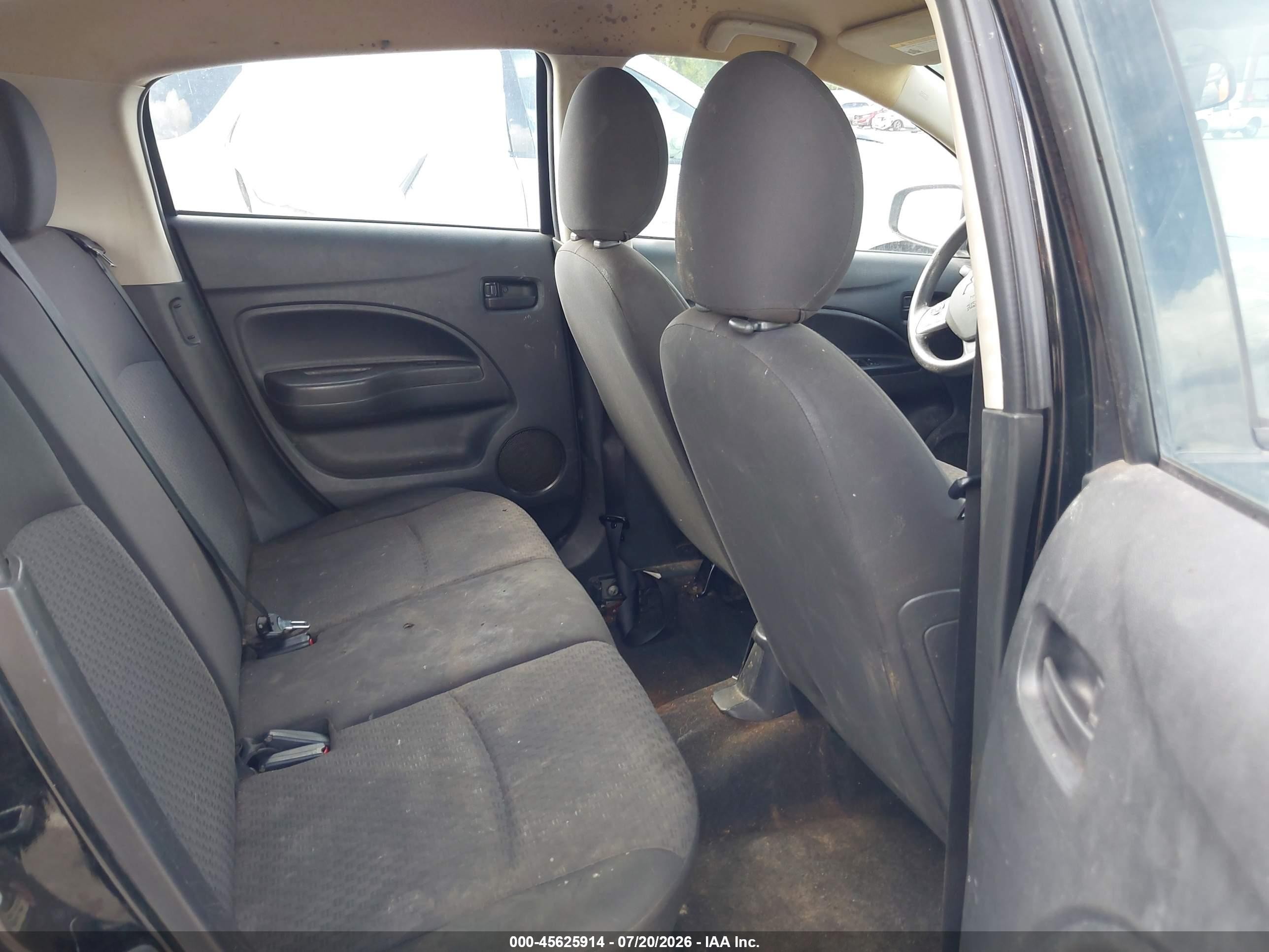 2018 Mitsubishi Mirage Es Black vin: ML32A3HJ1JH002690