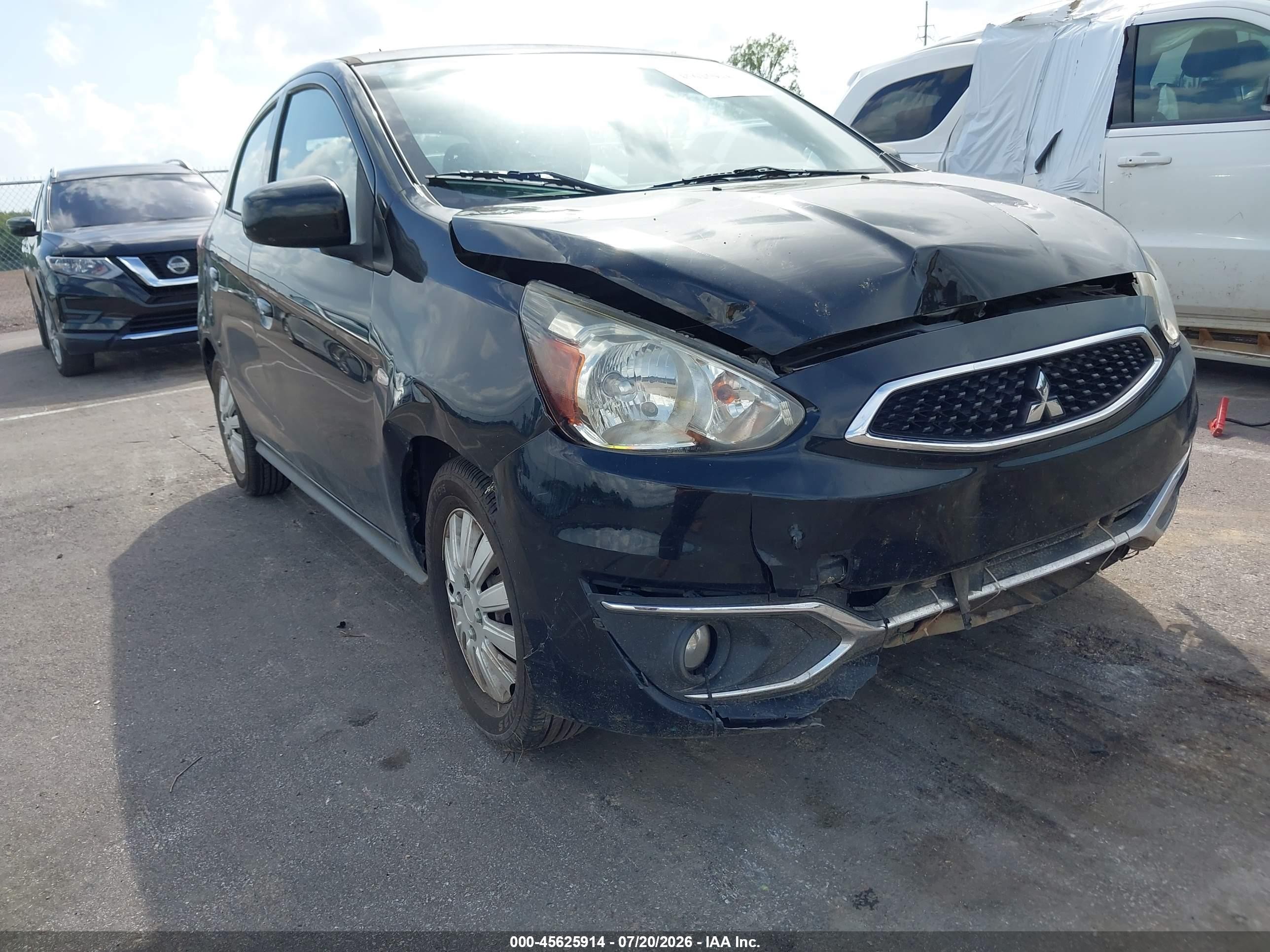 2018 Mitsubishi Mirage Es Black vin: ML32A3HJ1JH002690
