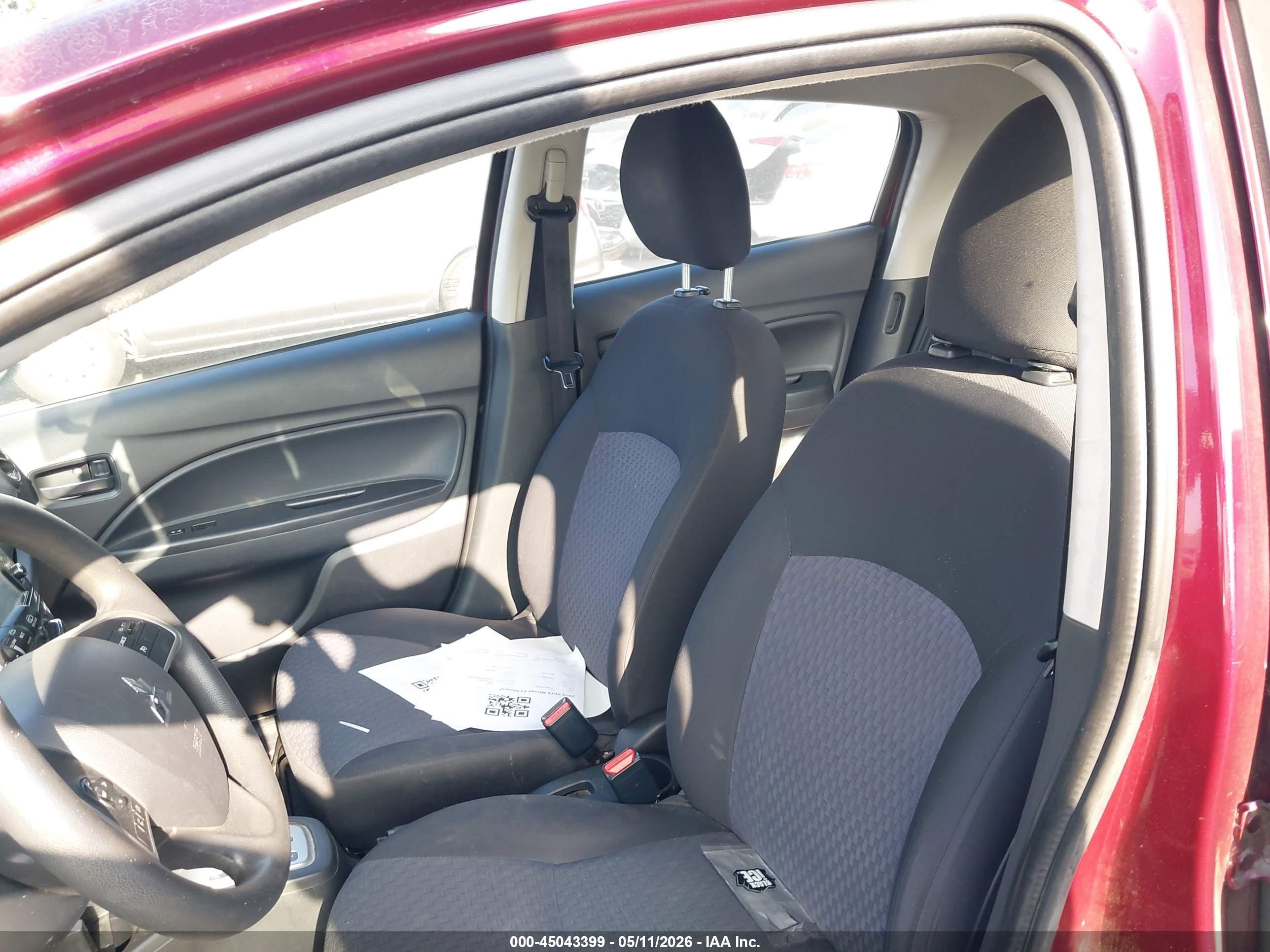 2019 Mitsubishi Mirage Es/rf Бордовый vin: ML32A3HJ1KH014842