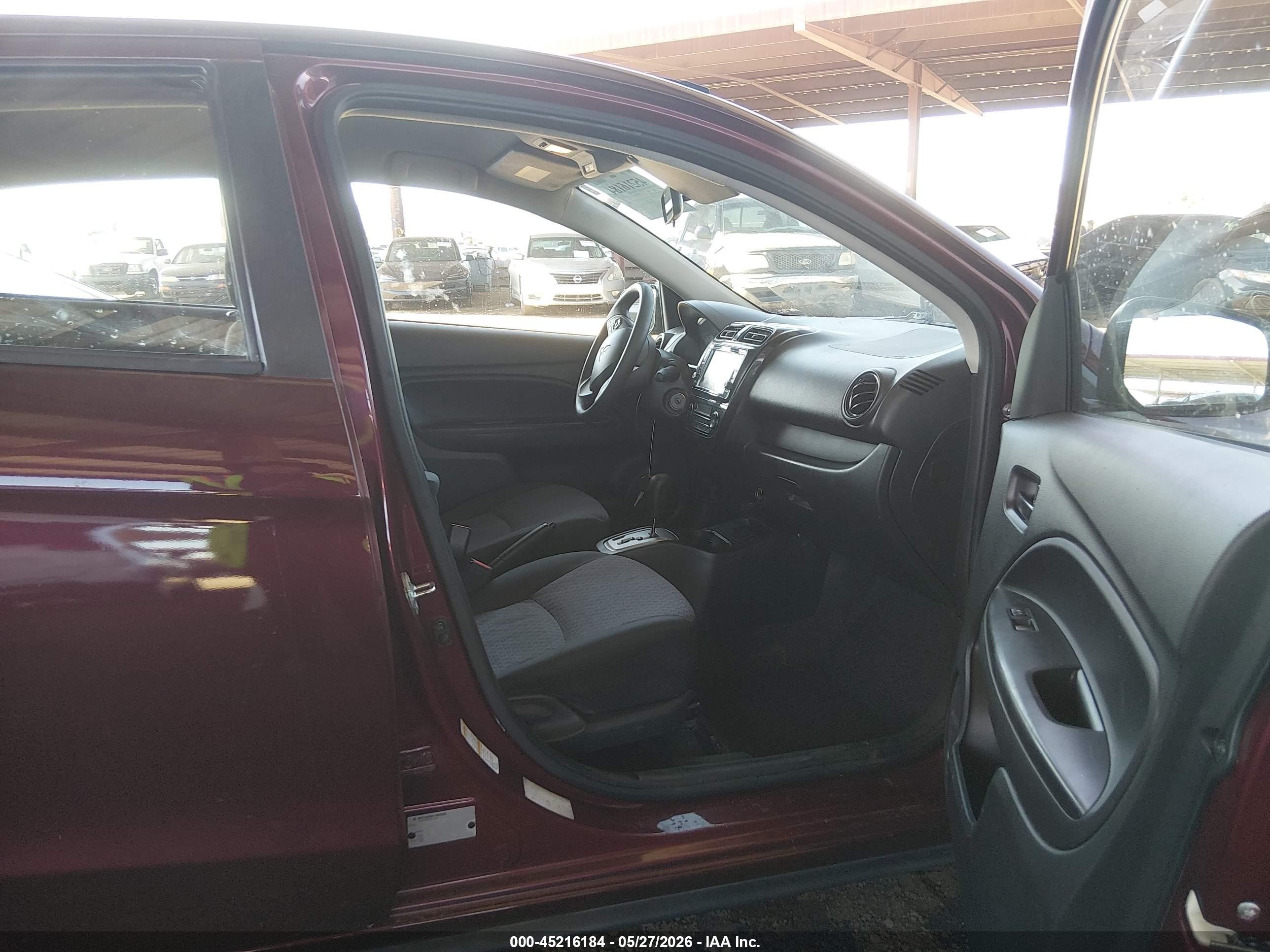 2020 Mitsubishi Mirage Es Maroon vin: ML32A3HJ1LH007598