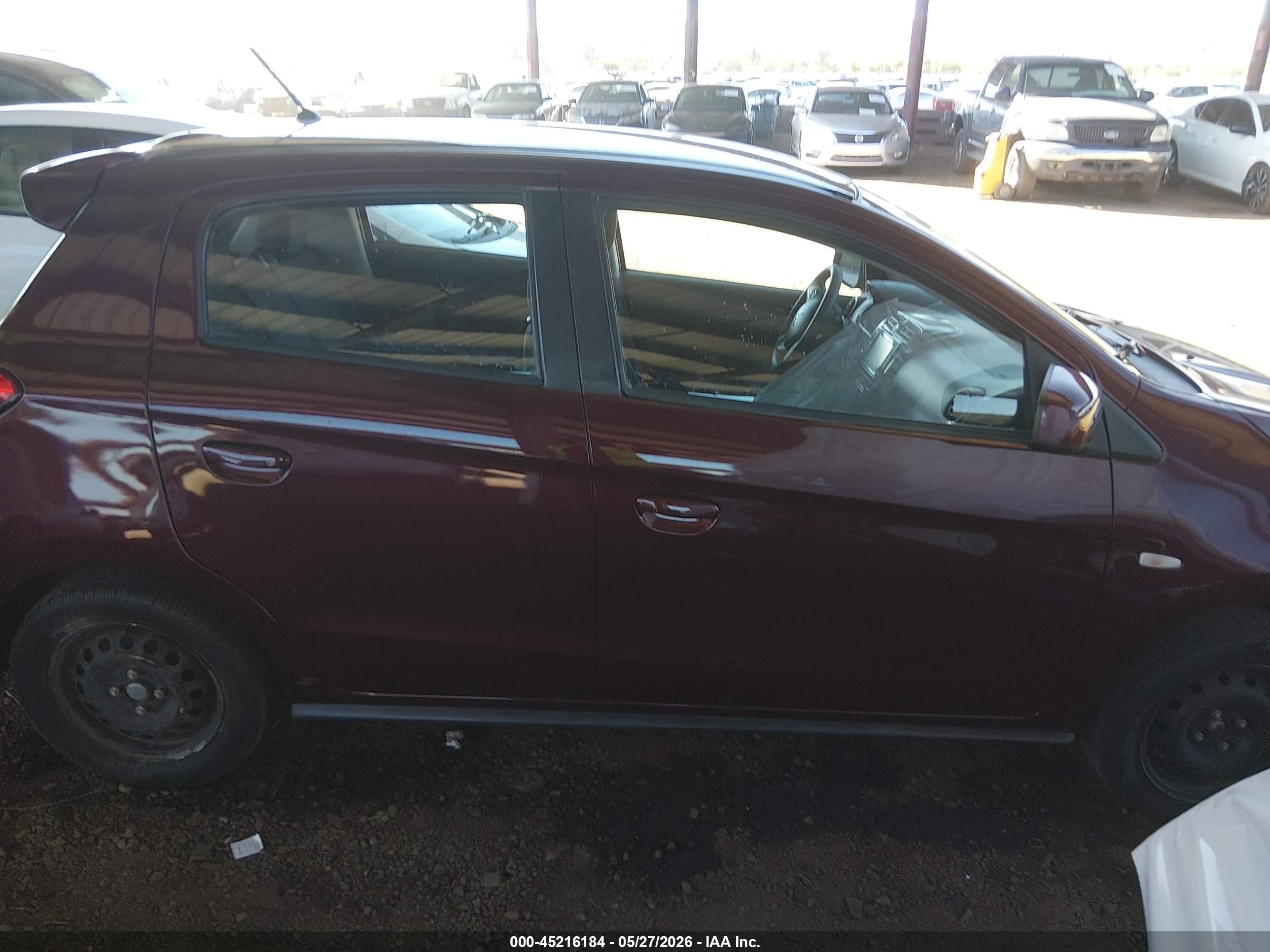 2020 Mitsubishi Mirage Es Maroon vin: ML32A3HJ1LH007598