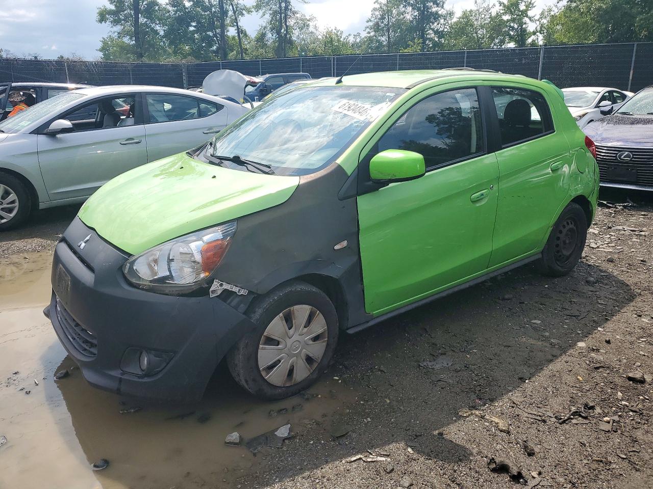 2014 Mitsubishi Mirage De Green vin: ML32A3HJ2EH006771