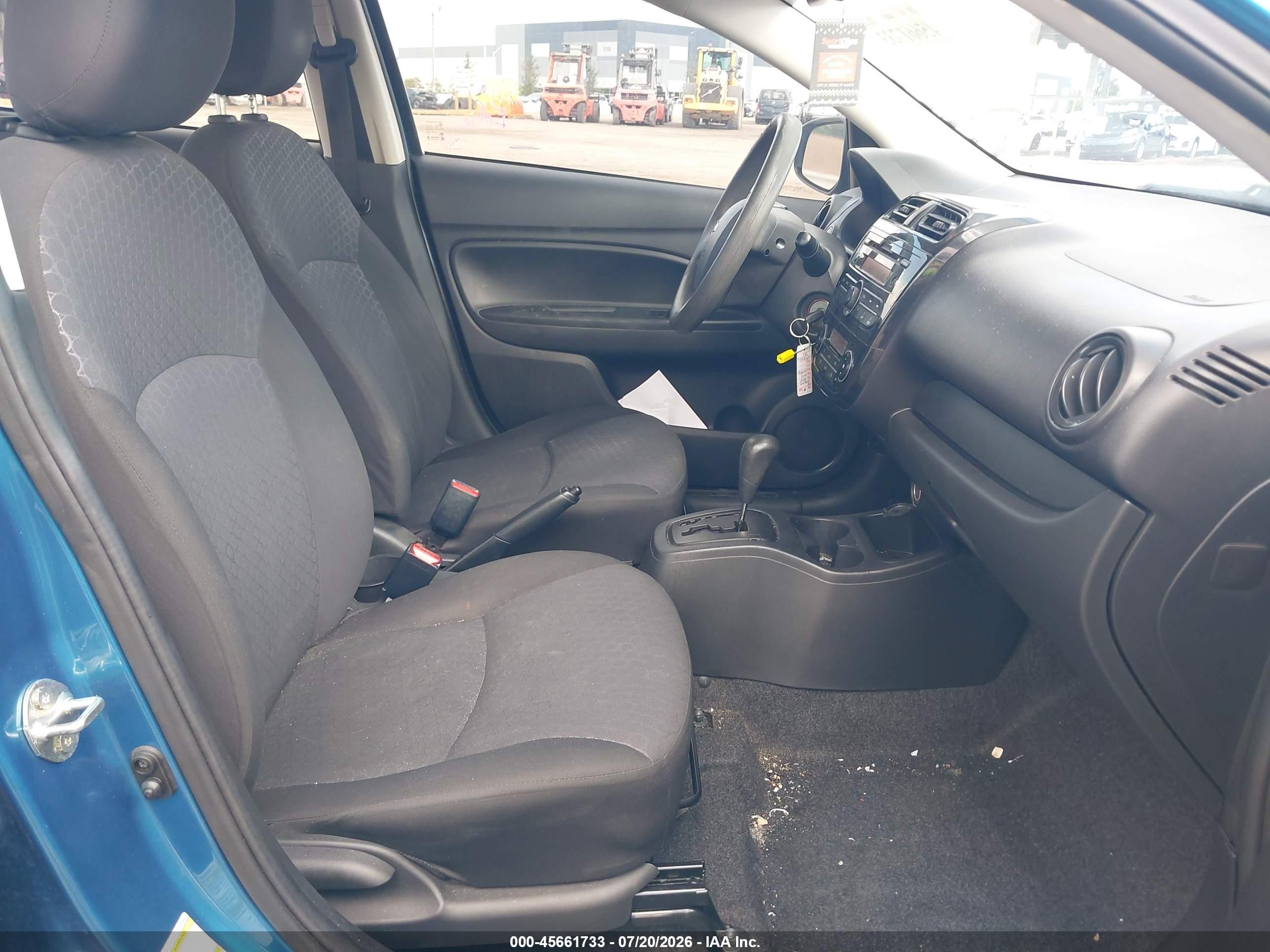 2014 Mitsubishi Mirage De Blue vin: ML32A3HJ2EH006964