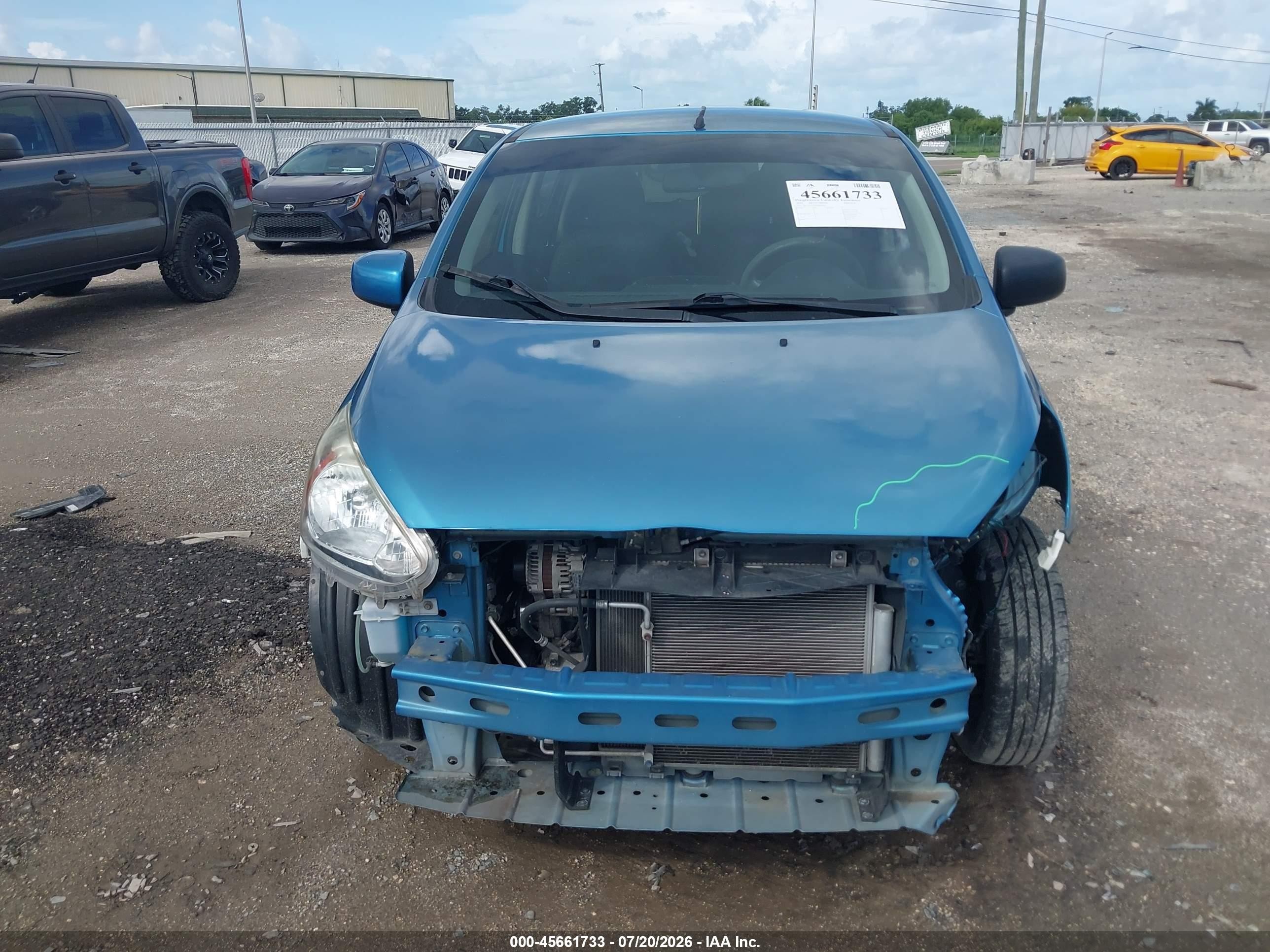 2014 Mitsubishi Mirage De Blue vin: ML32A3HJ2EH006964