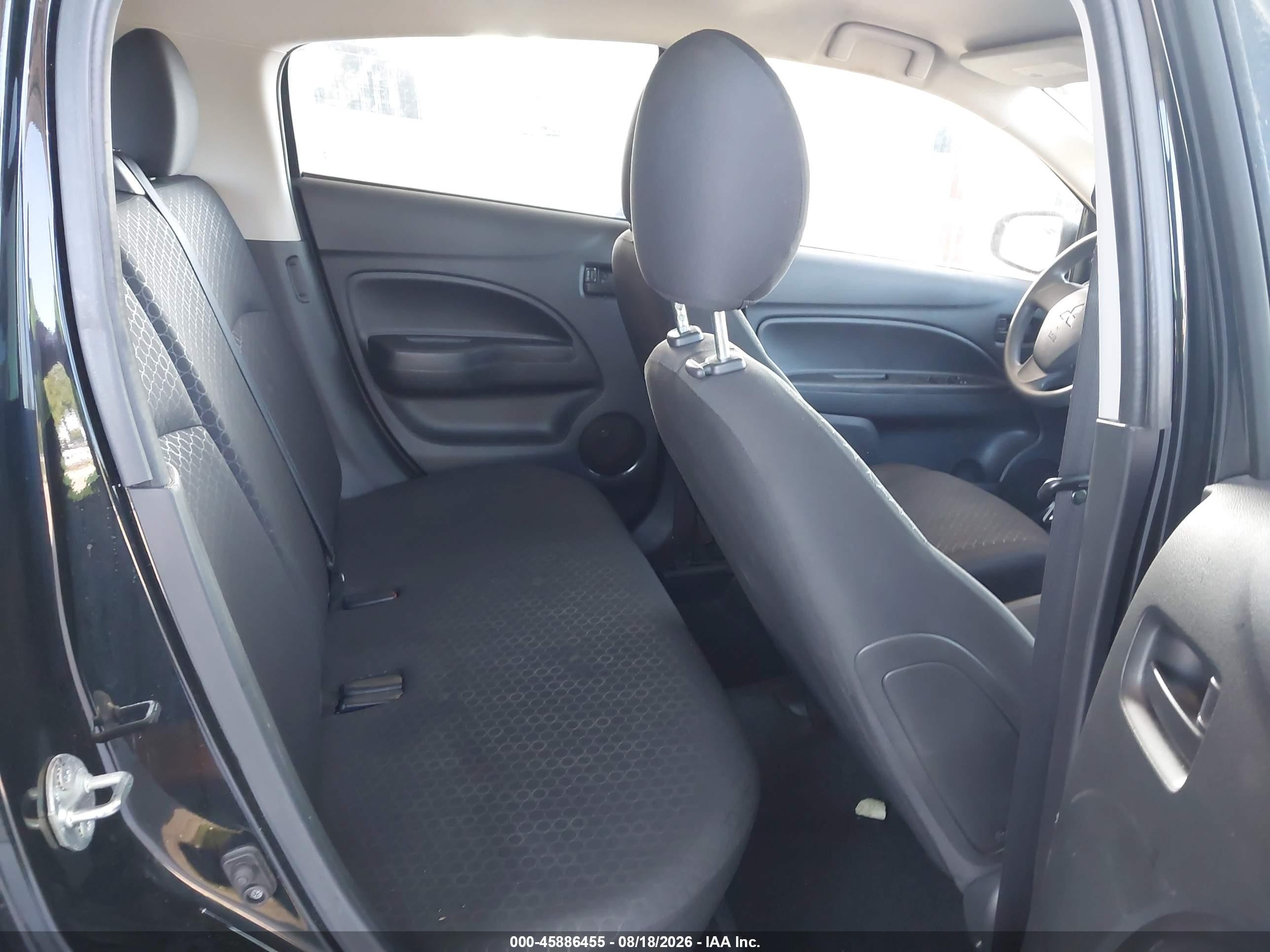 2015 Mitsubishi Mirage De/rf Черный vin: ML32A3HJ2FH008859