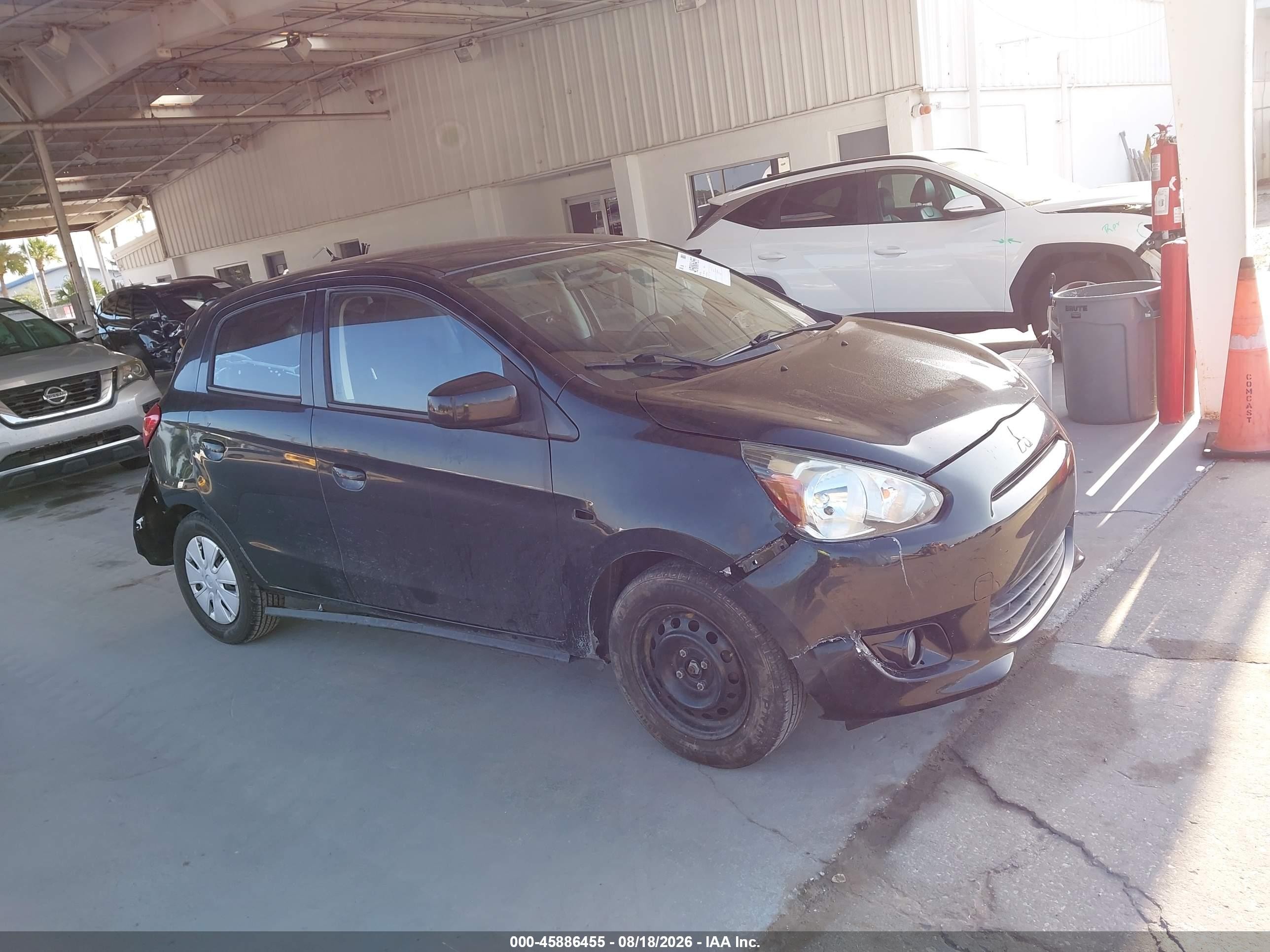 2015 Mitsubishi Mirage De/rf Черный vin: ML32A3HJ2FH008859