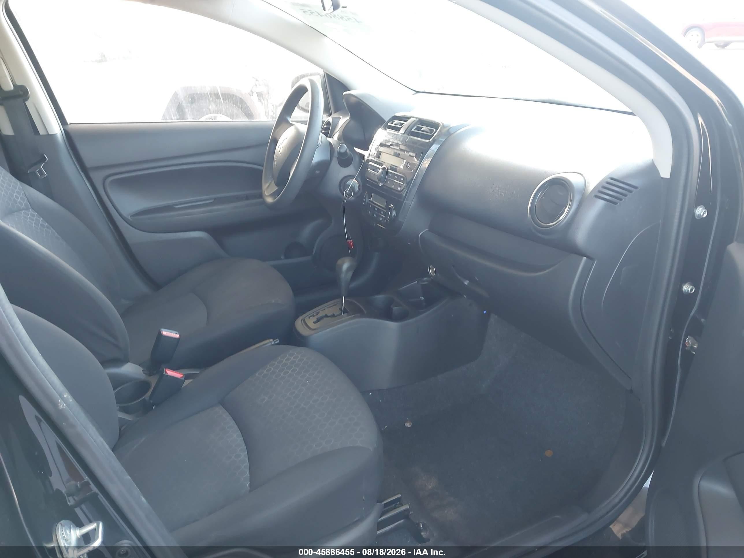 2015 Mitsubishi Mirage De/rf Черный vin: ML32A3HJ2FH008859