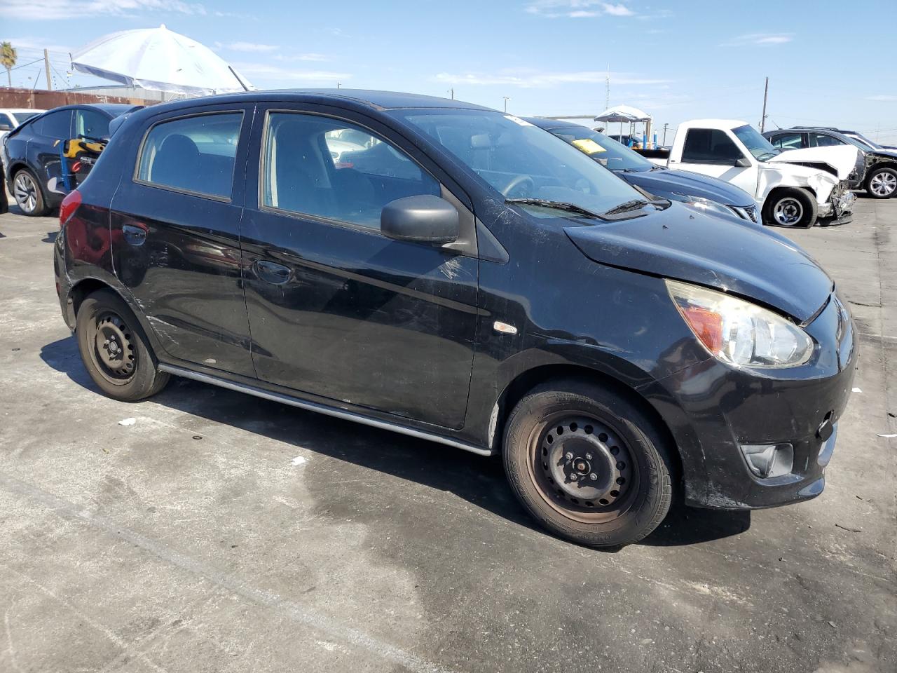 2015 Mitsubishi Mirage De Black vin: ML32A3HJ2FH011812