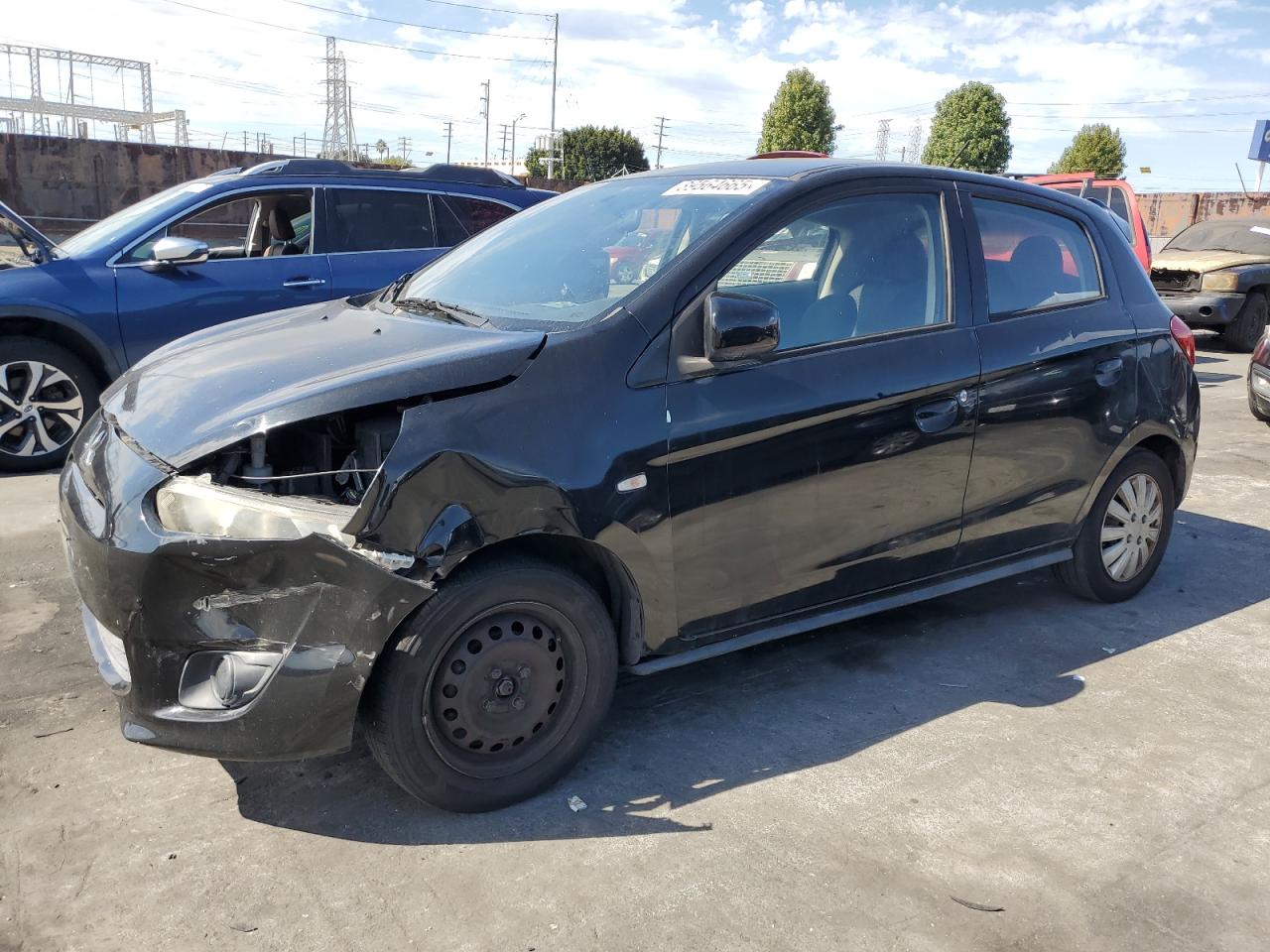 2015 Mitsubishi Mirage De Black vin: ML32A3HJ2FH011812