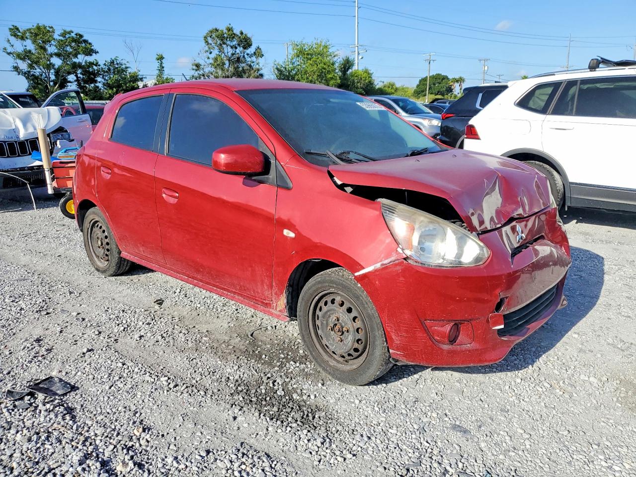2015 Mitsubishi Mirage De Red vin: ML32A3HJ2FH037083