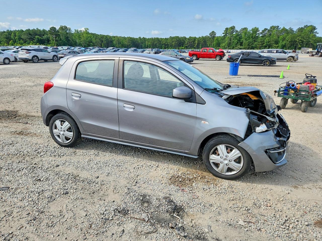 2020 Mitsubishi Mirage Es Gray vin: ML32A3HJ2LH004368