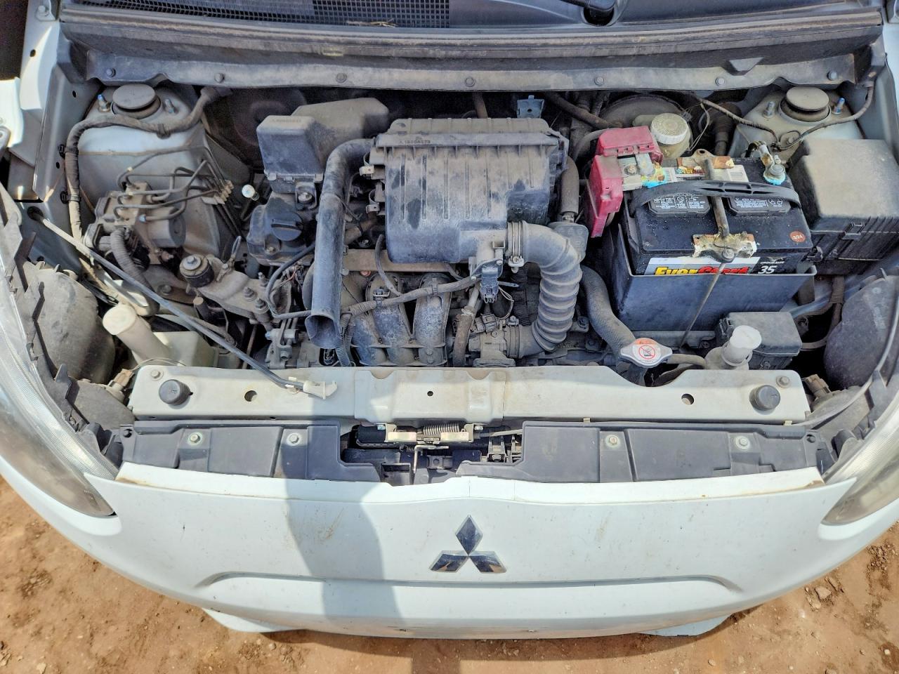 2014 Mitsubishi Mirage De White vin: ML32A3HJ3EH008495