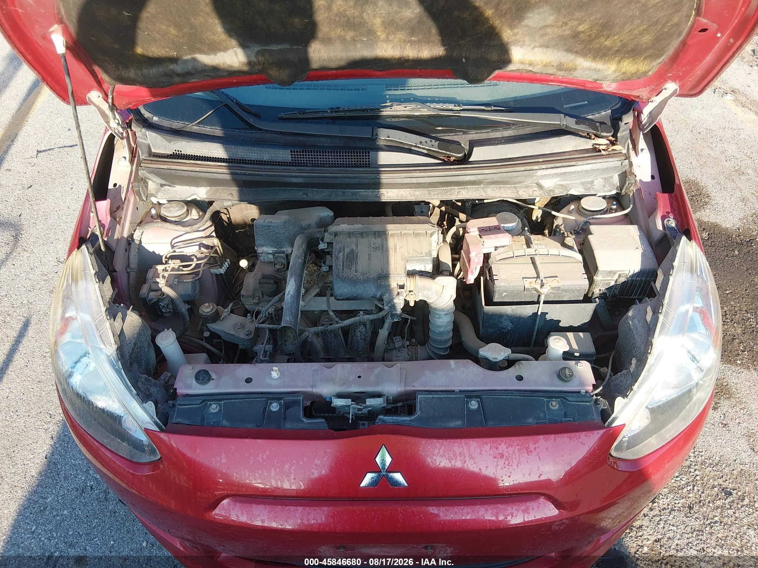 2014 Mitsubishi Mirage De Red vin: ML32A3HJ3EH023126