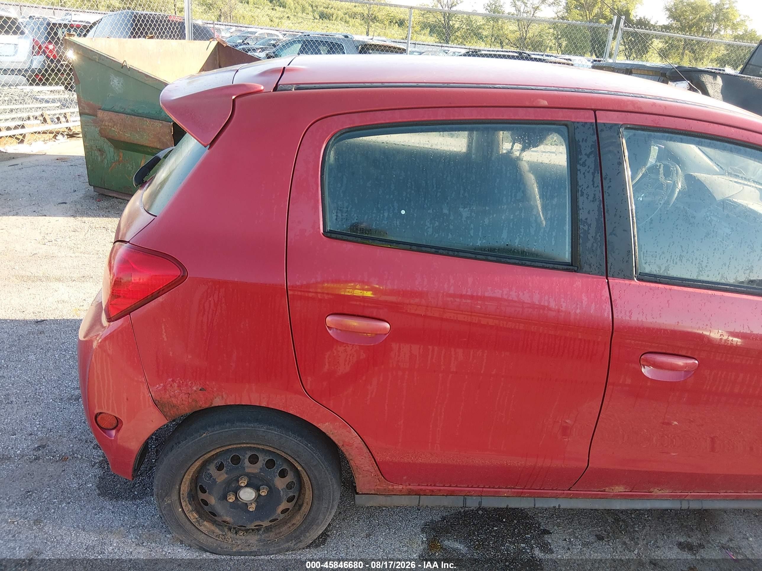2014 Mitsubishi Mirage De Red vin: ML32A3HJ3EH023126