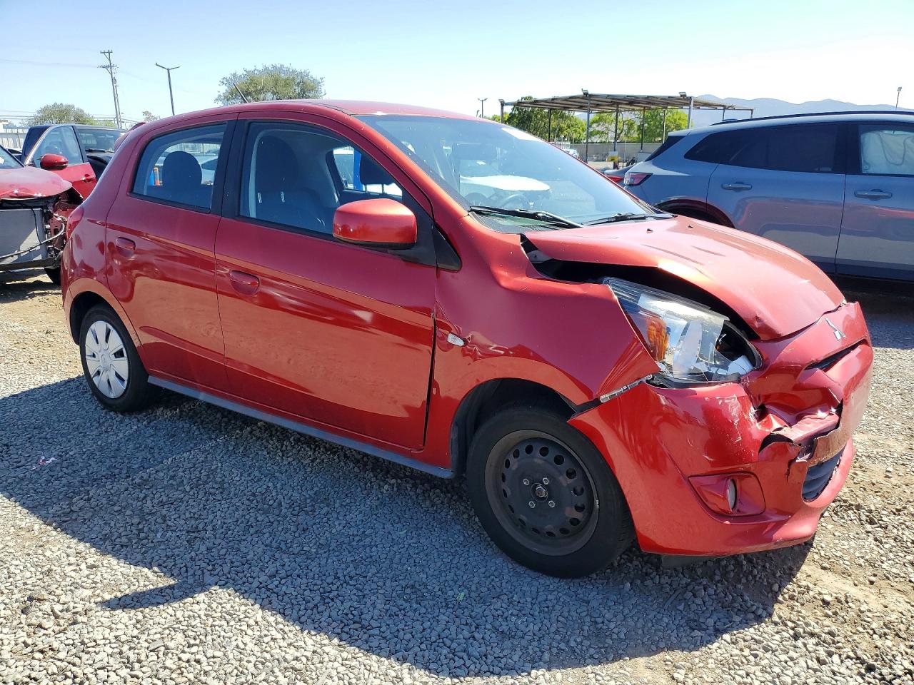 2015 Mitsubishi Mirage De Red vin: ML32A3HJ3FH000673