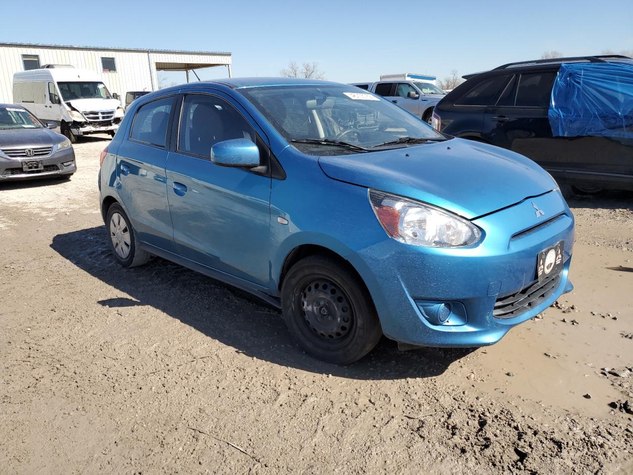 2015 Mitsubishi Mirage De Синий vin: ML32A3HJ3FH005050