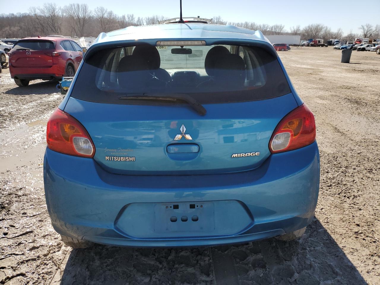 2015 Mitsubishi Mirage De Синий vin: ML32A3HJ3FH005050