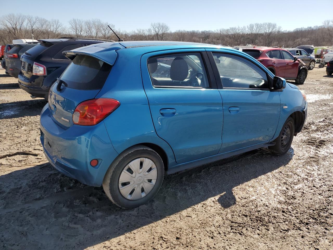 2015 Mitsubishi Mirage De Синий vin: ML32A3HJ3FH005050