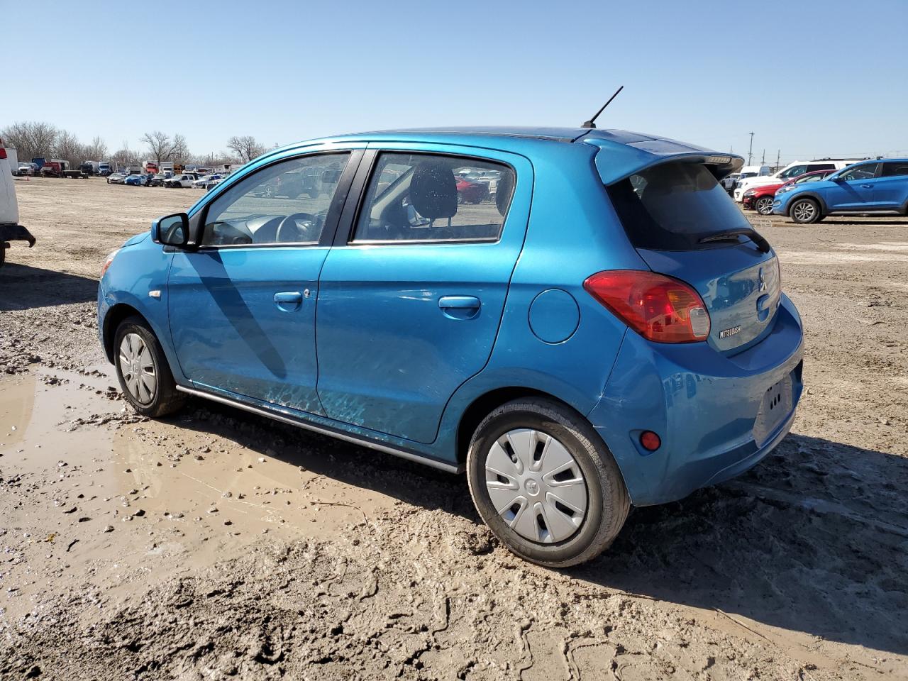 2015 Mitsubishi Mirage De Синий vin: ML32A3HJ3FH005050