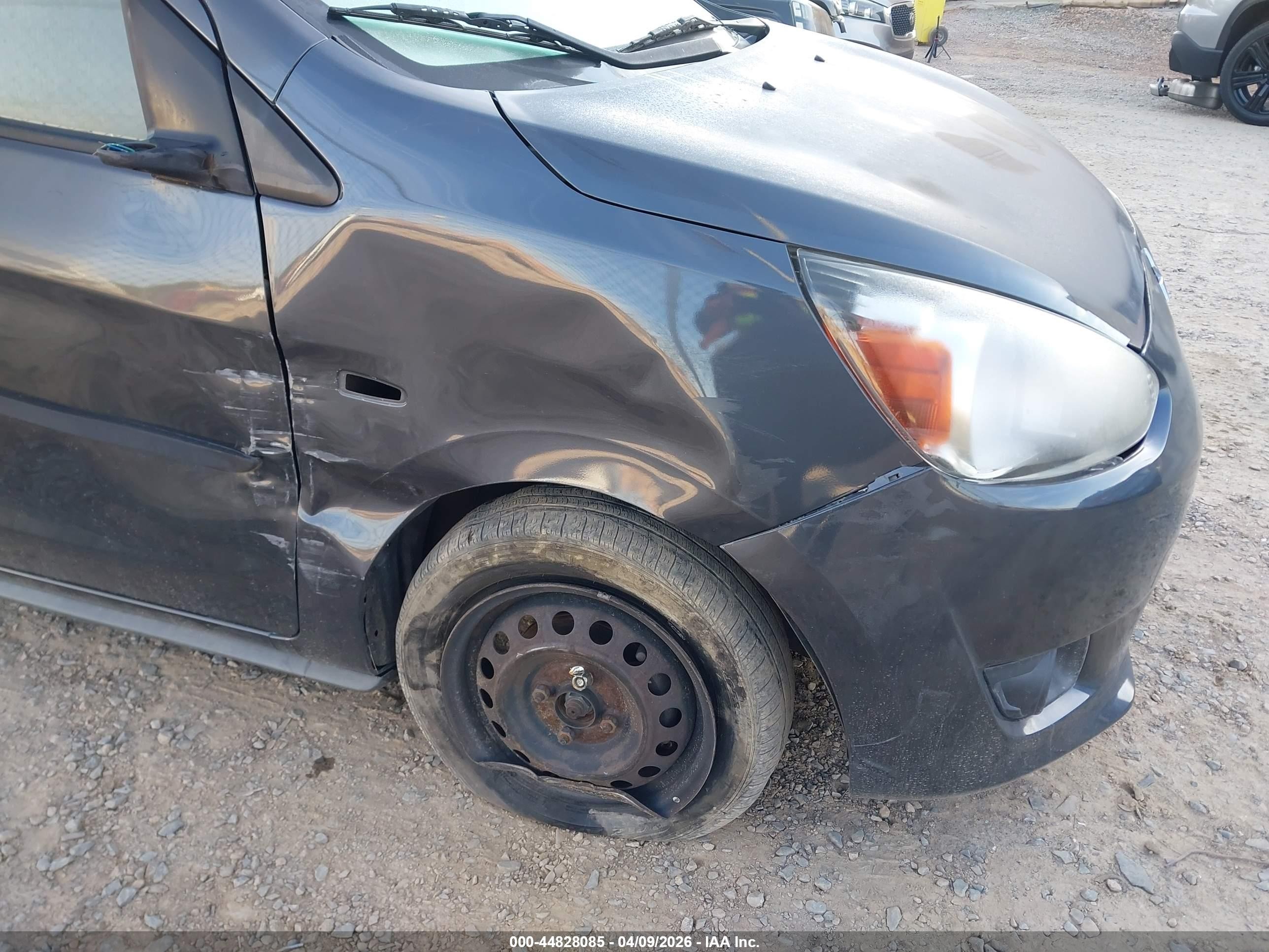 2015 Mitsubishi Mirage De/rf Gray vin: ML32A3HJ3FH007283