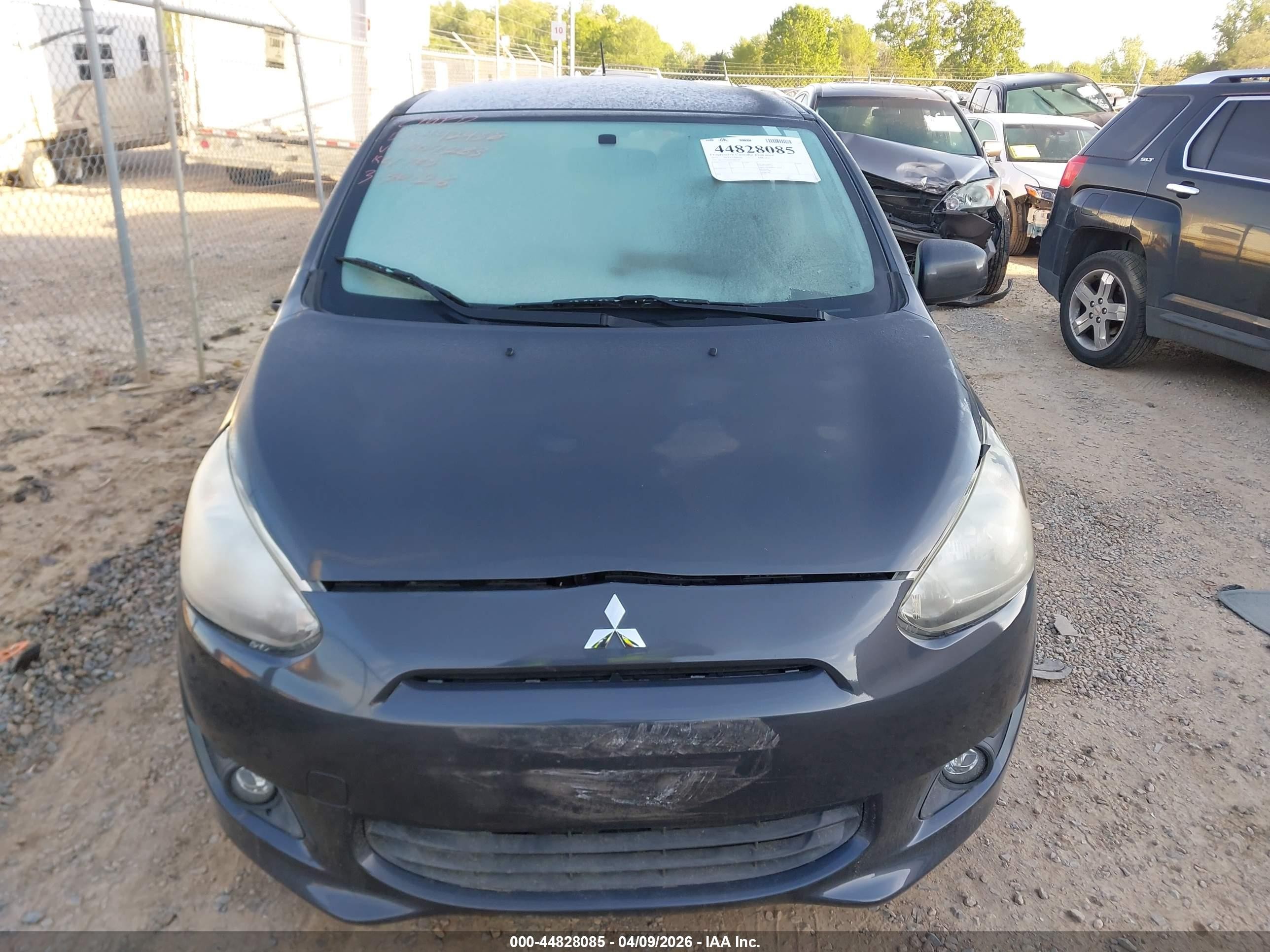 2015 Mitsubishi Mirage De/rf Gray vin: ML32A3HJ3FH007283