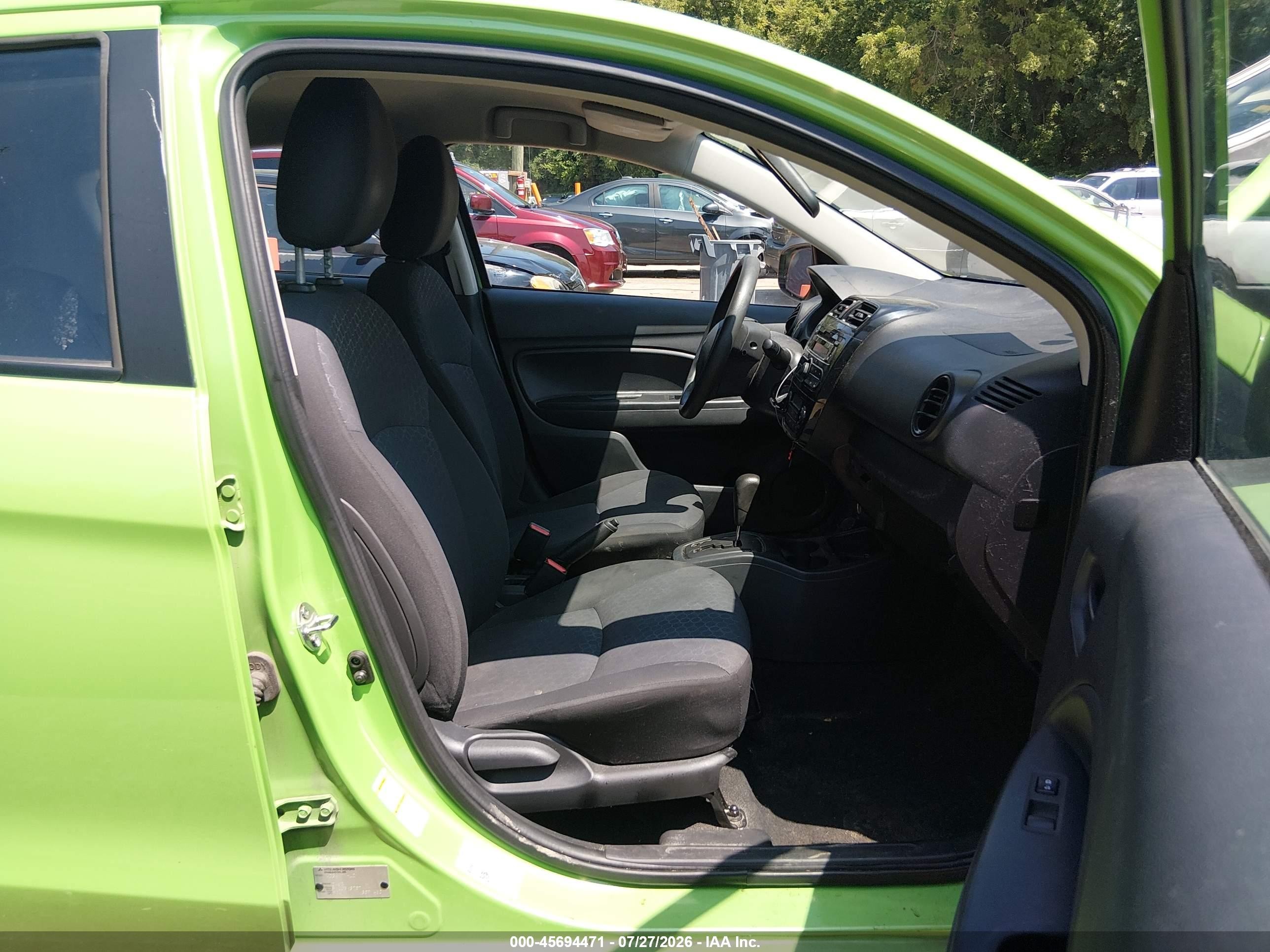 2015 Mitsubishi Mirage De Green vin: ML32A3HJ3FH008983