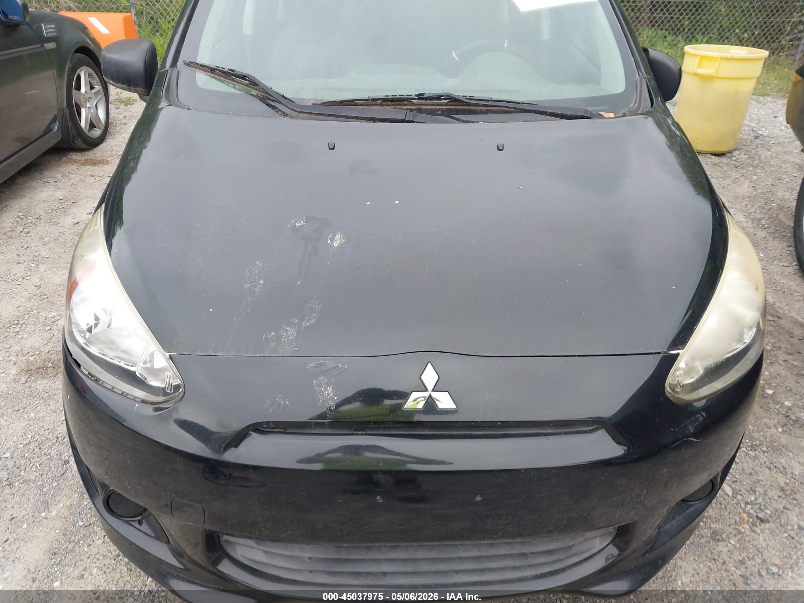 2015 Mitsubishi Mirage De Black vin: ML32A3HJ3FH010118