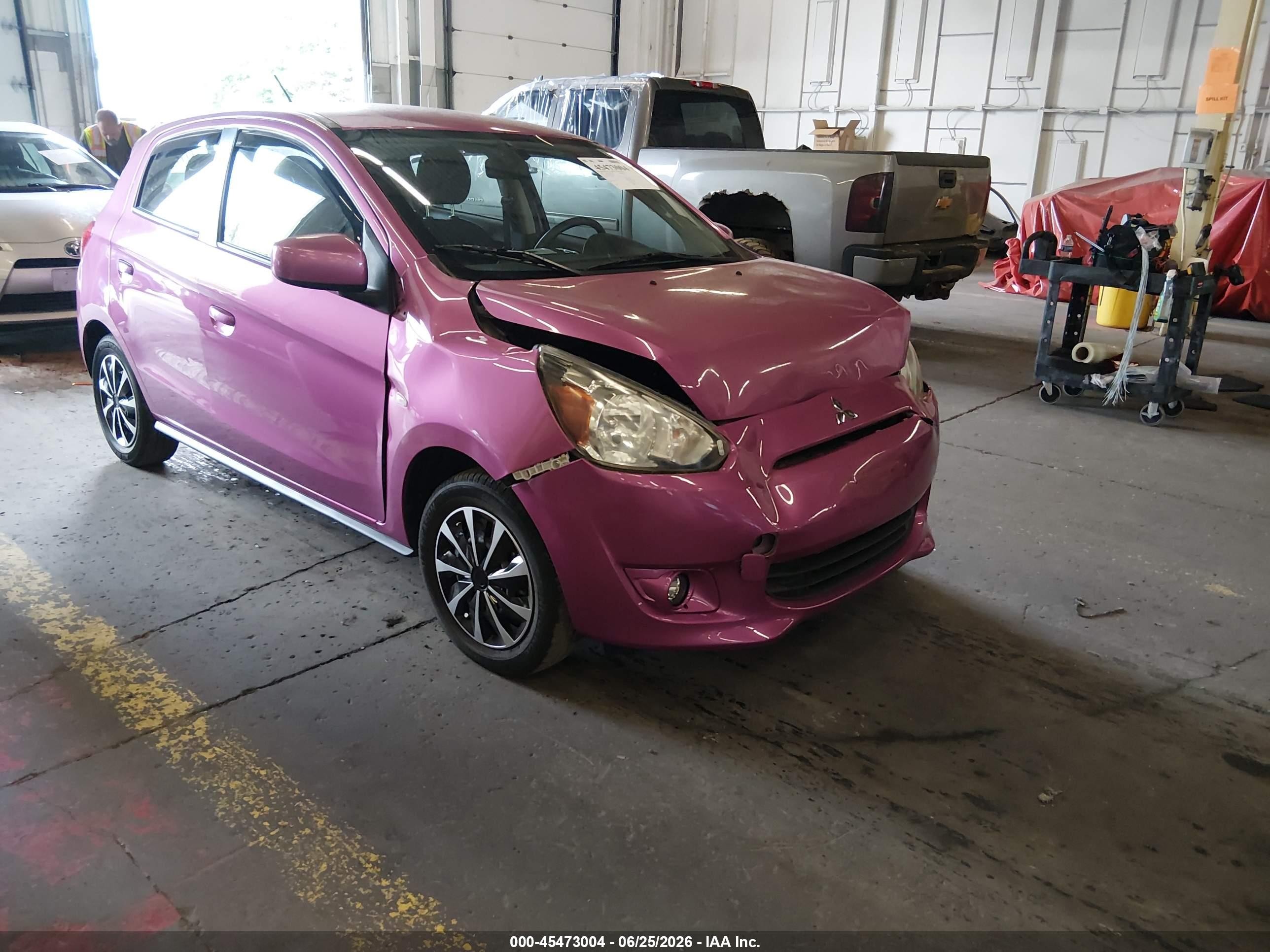2015 Mitsubishi Mirage De Pink vin: ML32A3HJ3FH035505