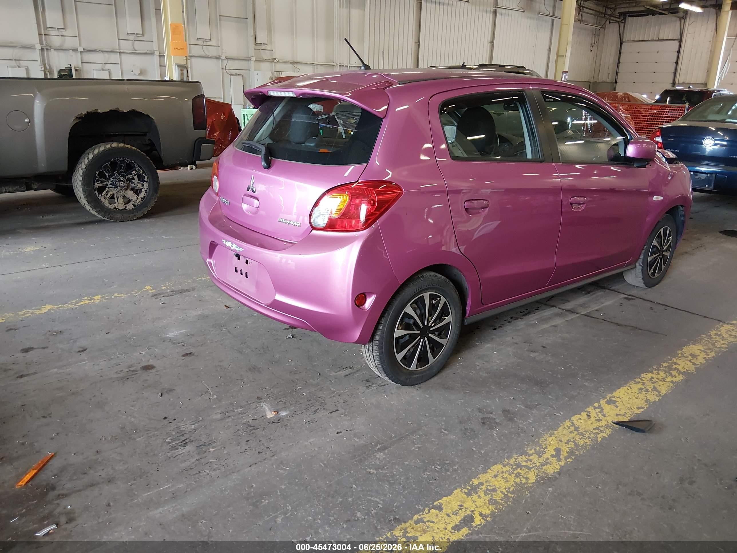 2015 Mitsubishi Mirage De Pink vin: ML32A3HJ3FH035505