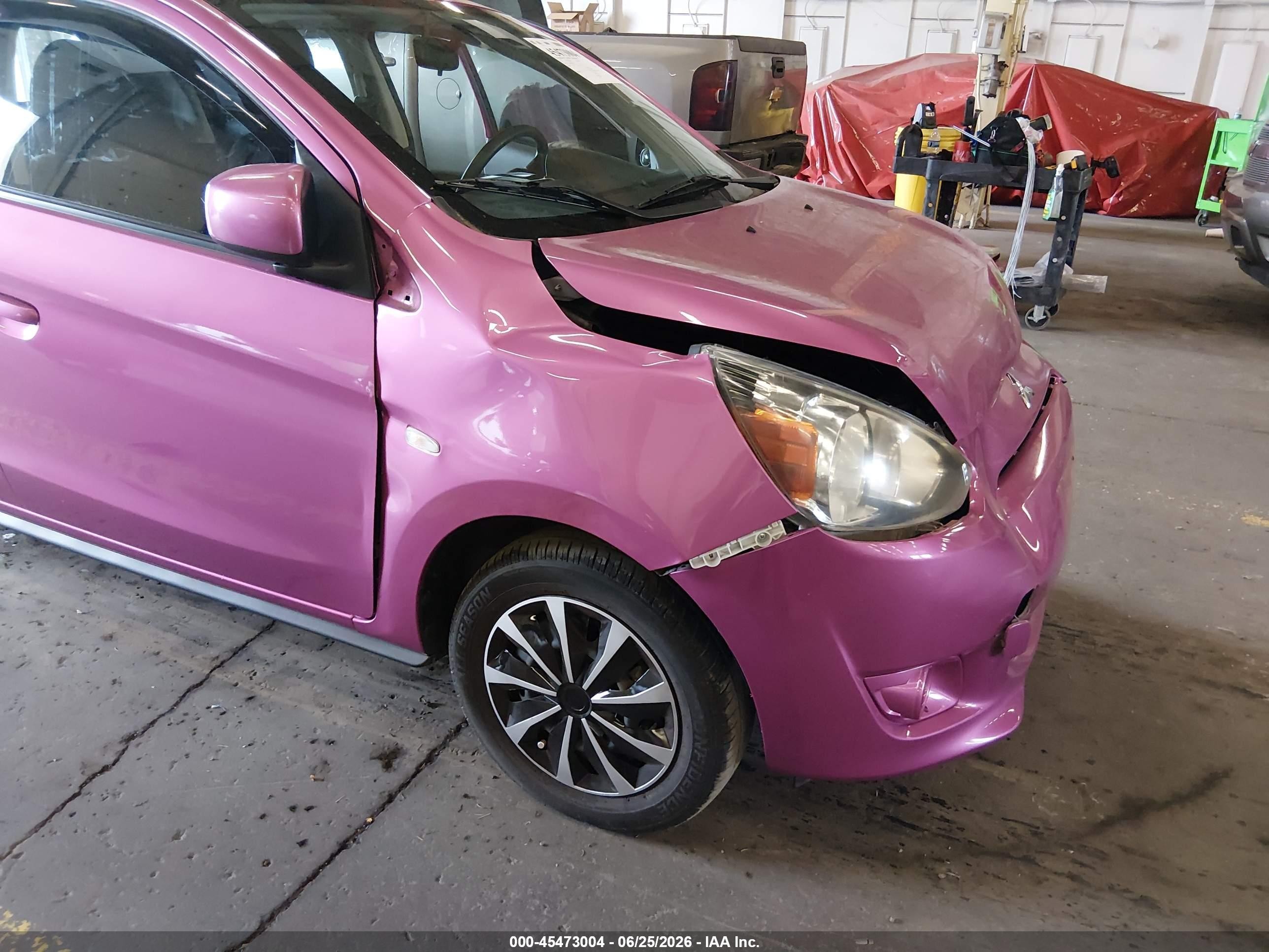2015 Mitsubishi Mirage De Pink vin: ML32A3HJ3FH035505