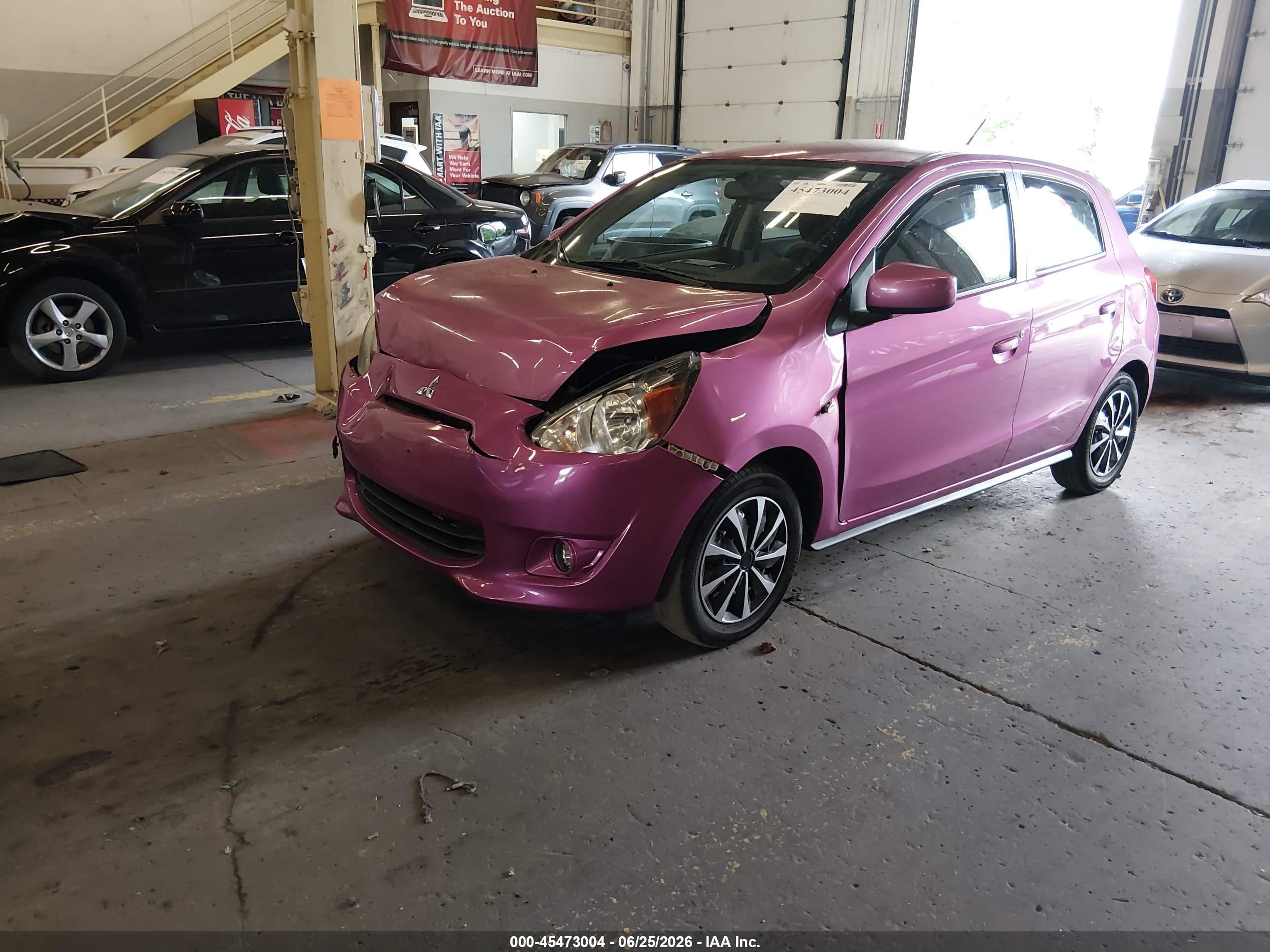 2015 Mitsubishi Mirage De Pink vin: ML32A3HJ3FH035505