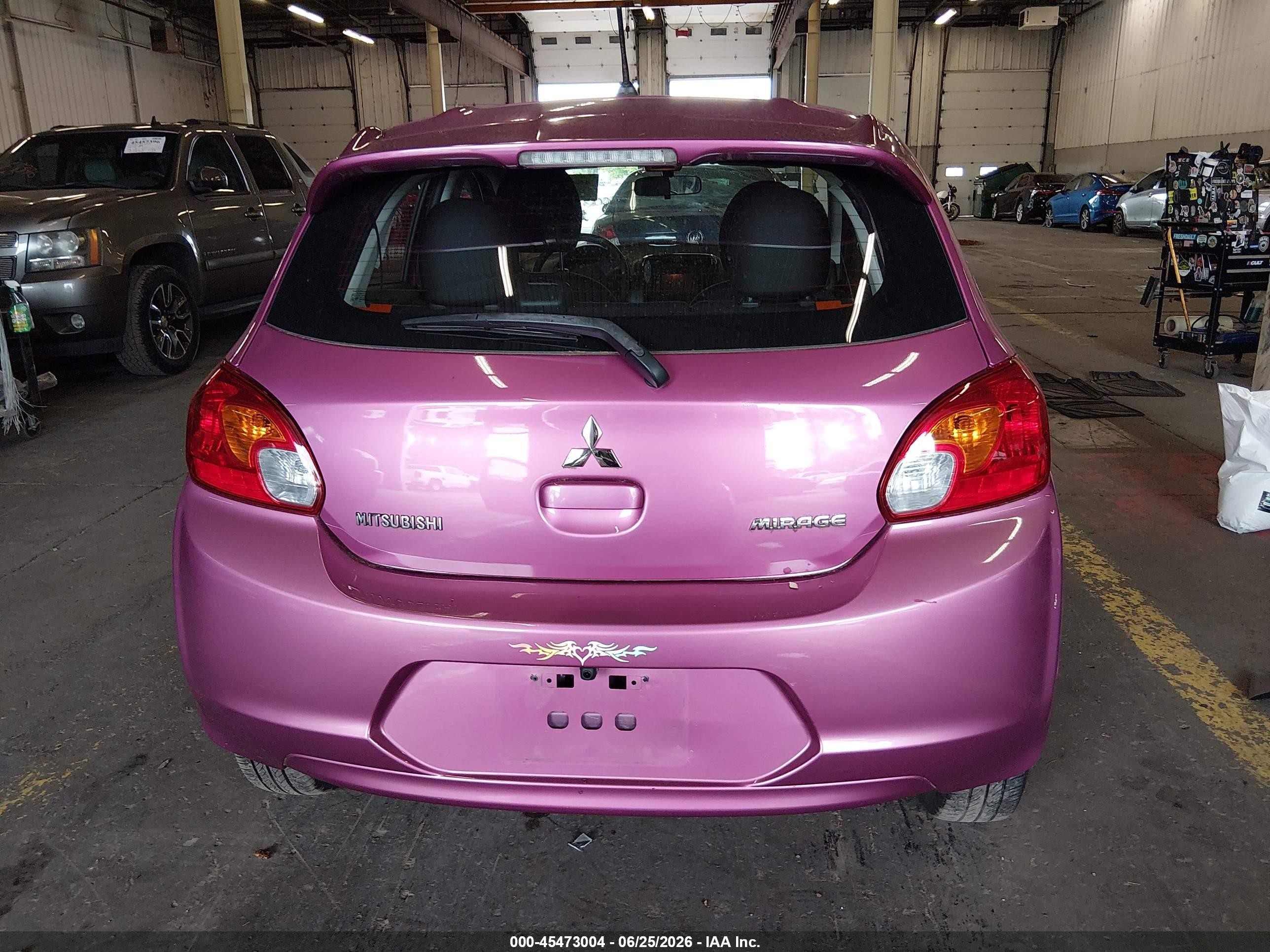 2015 Mitsubishi Mirage De Pink vin: ML32A3HJ3FH035505