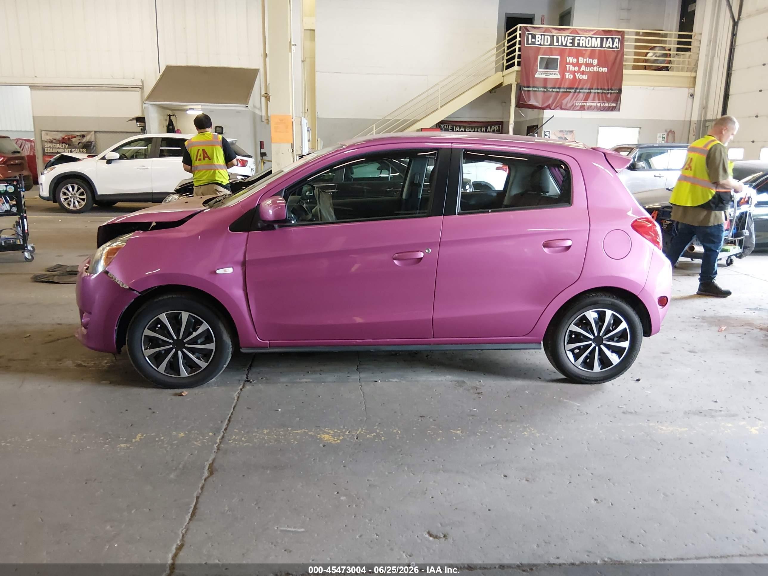 2015 Mitsubishi Mirage De Pink vin: ML32A3HJ3FH035505