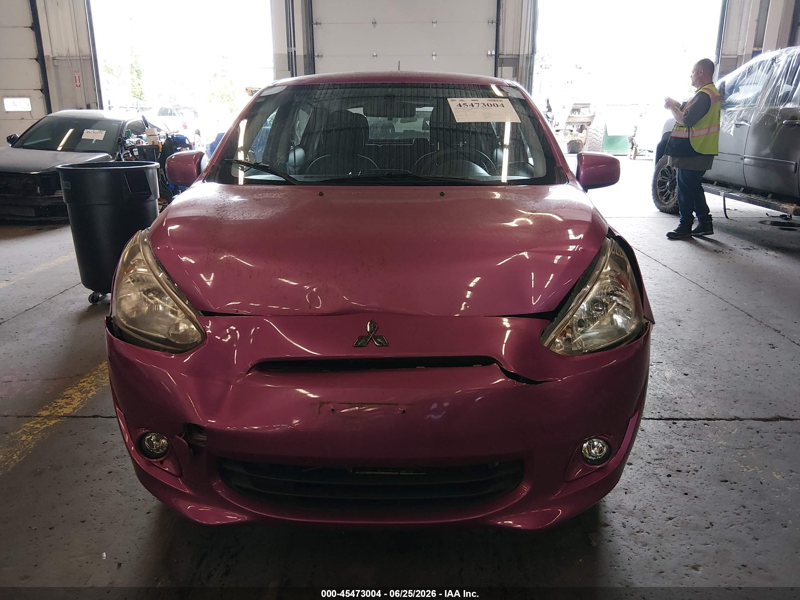 2015 Mitsubishi Mirage De Pink vin: ML32A3HJ3FH035505