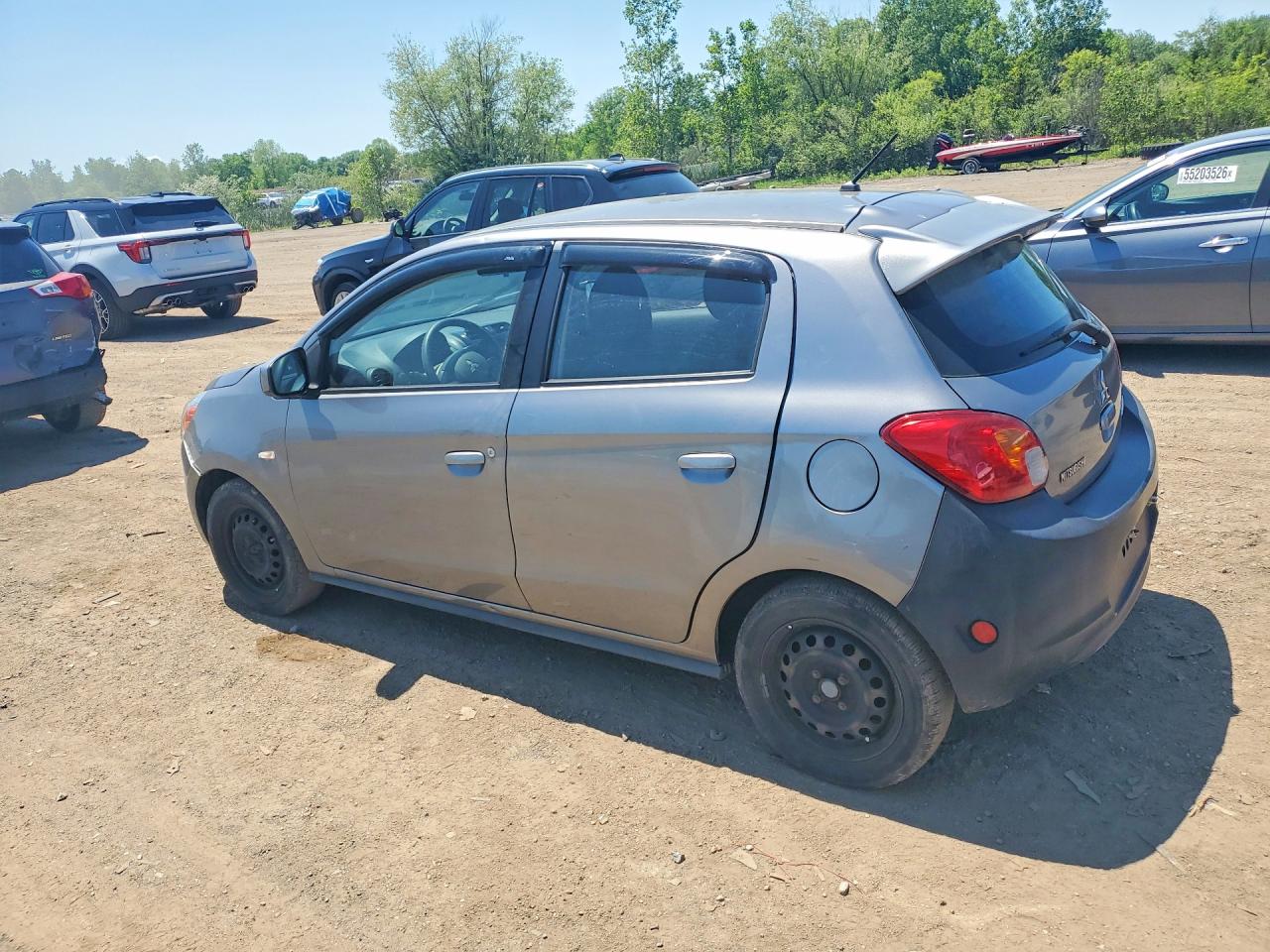 2015 Mitsubishi Mirage De Gray vin: ML32A3HJ3FH057567