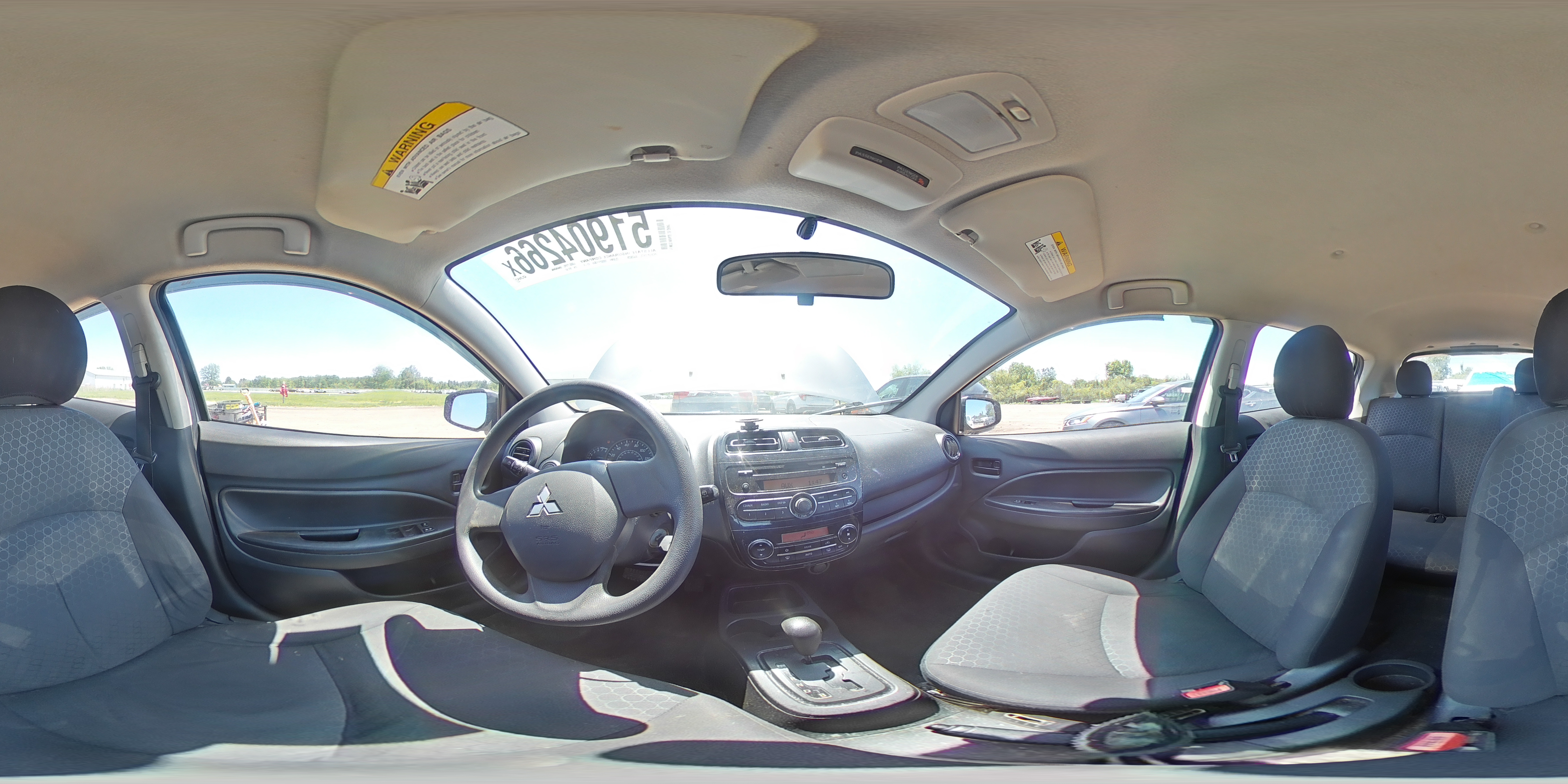 2015 Mitsubishi Mirage De Gray vin: ML32A3HJ3FH057567
