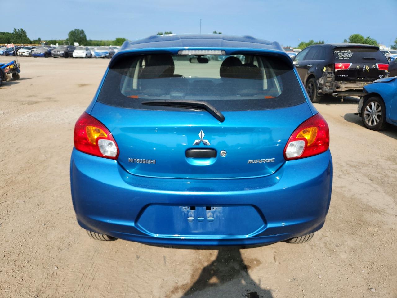 2014 Mitsubishi Mirage De Blue vin: ML32A3HJ4EH001636