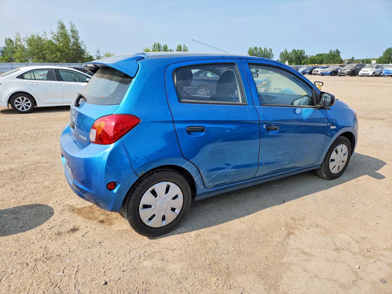 2014 Mitsubishi Mirage De Blue vin: ML32A3HJ4EH001636