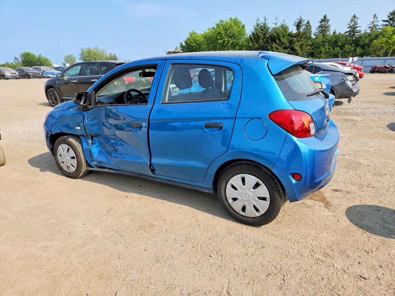 2014 Mitsubishi Mirage De Blue vin: ML32A3HJ4EH001636
