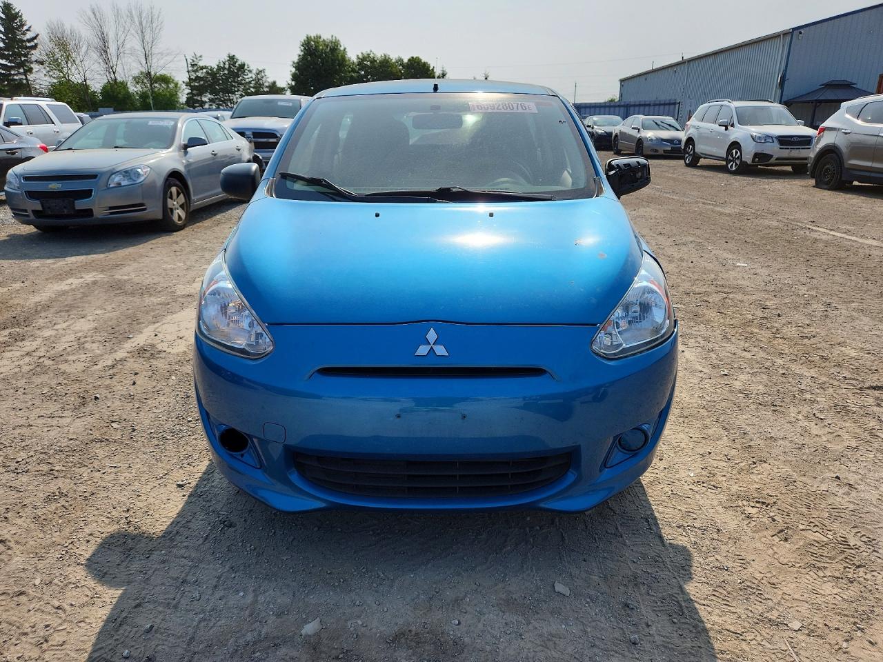 2014 Mitsubishi Mirage De Blue vin: ML32A3HJ4EH001636