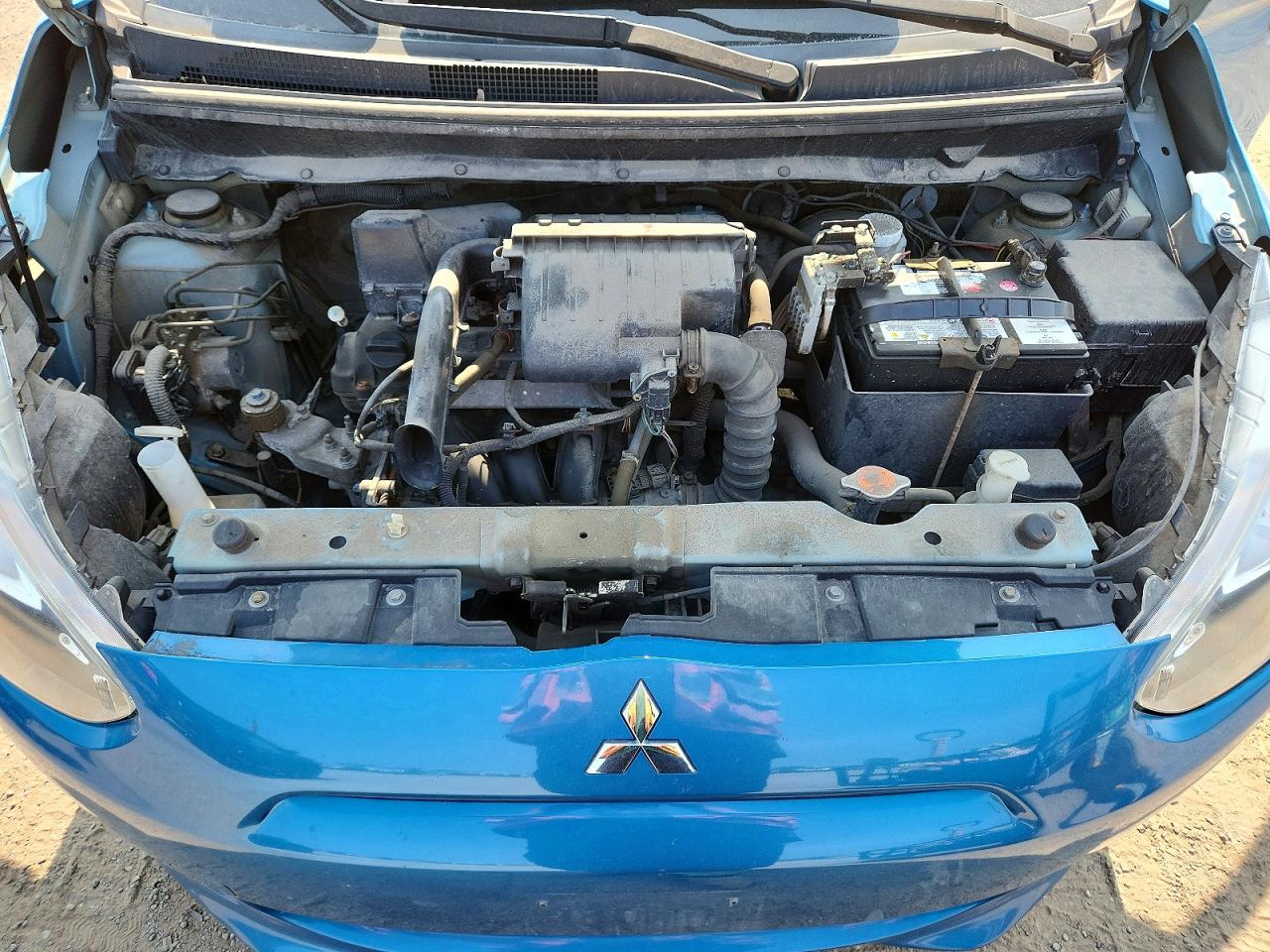 2014 Mitsubishi Mirage De Blue vin: ML32A3HJ4EH001636