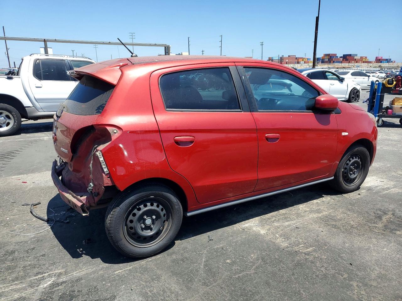 2015 Mitsubishi Mirage De Red vin: ML32A3HJ4FH032323
