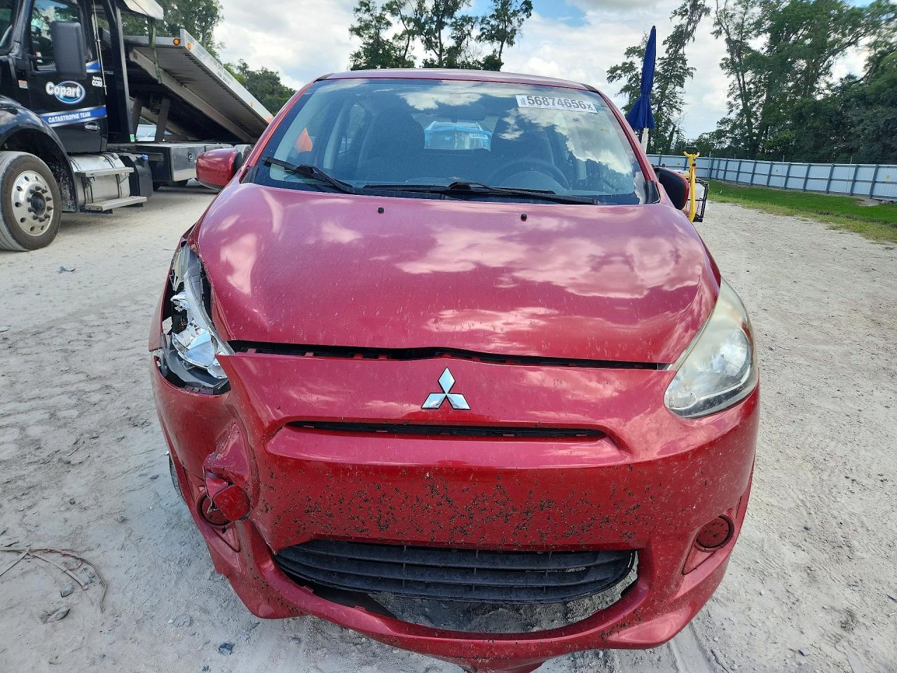 2015 Mitsubishi Mirage De Red vin: ML32A3HJ4FH038266