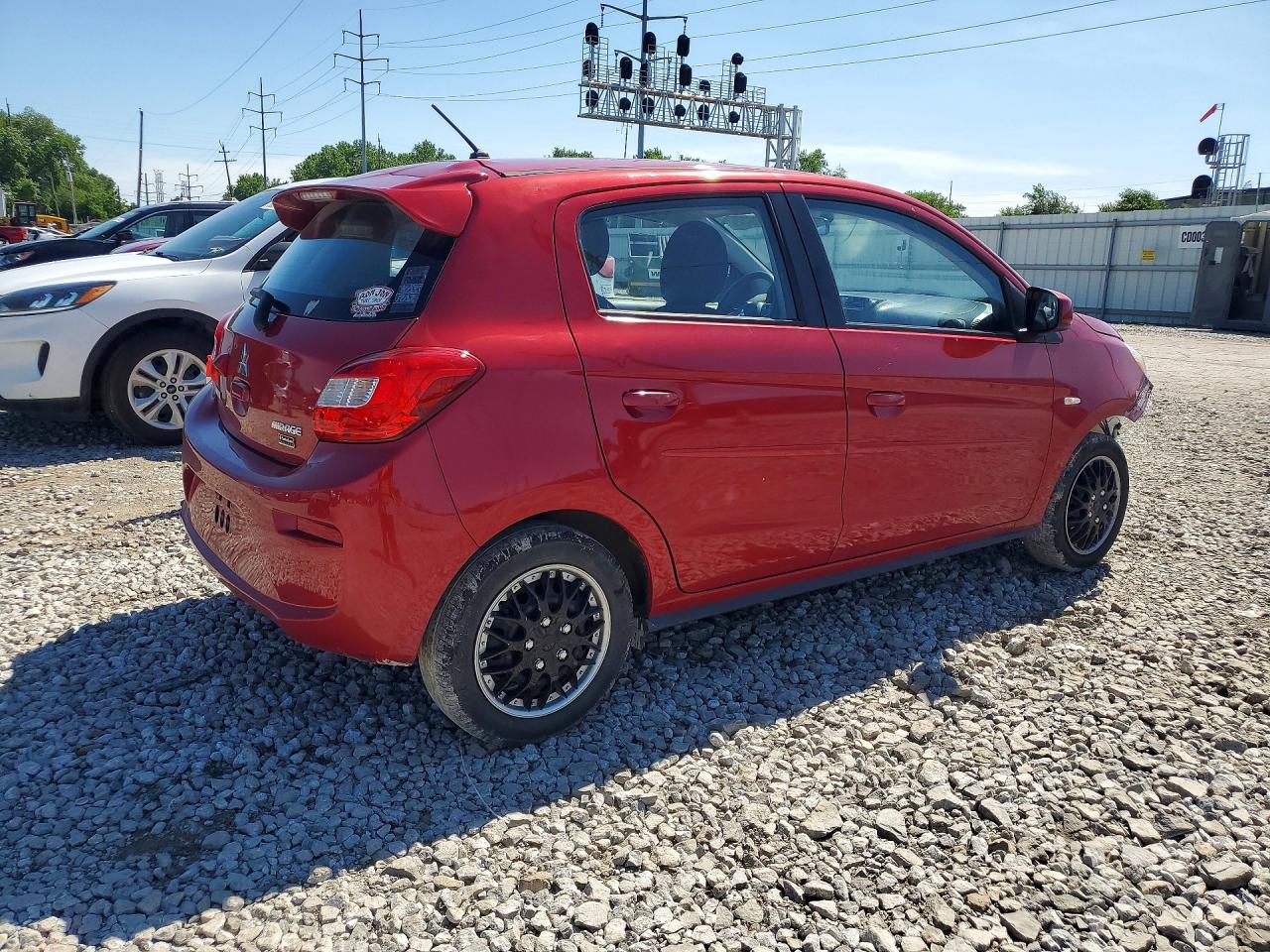 2019 Mitsubishi Mirage Es Красный vin: ML32A3HJ4KH010218