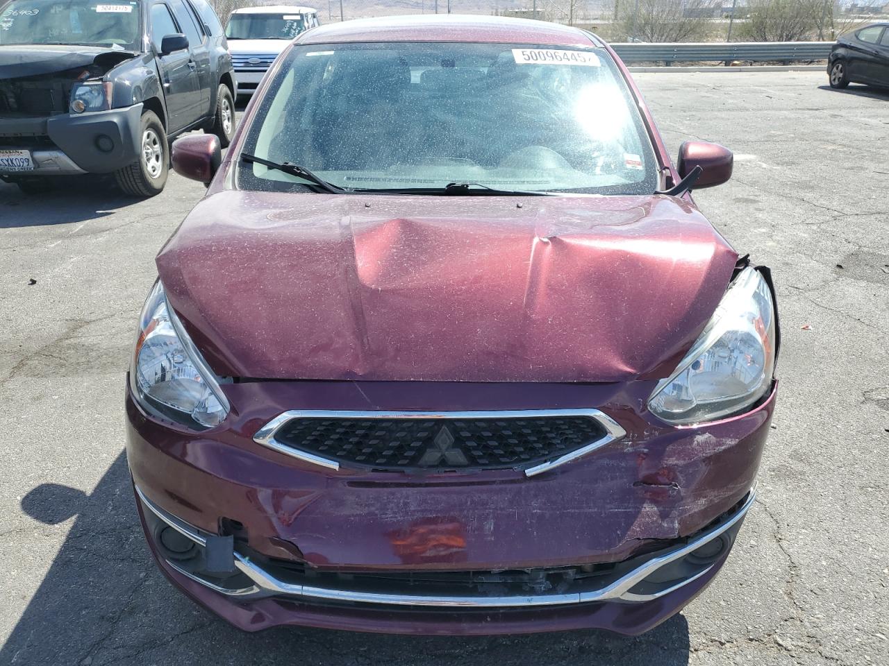 2019 Mitsubishi Mirage Es Maroon vin: ML32A3HJ4KH013717