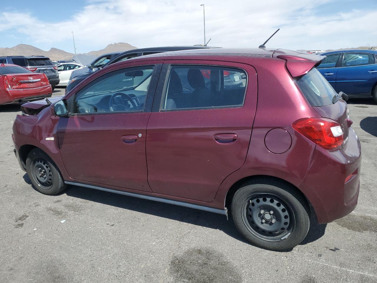 2019 Mitsubishi Mirage Es Maroon vin: ML32A3HJ4KH013717